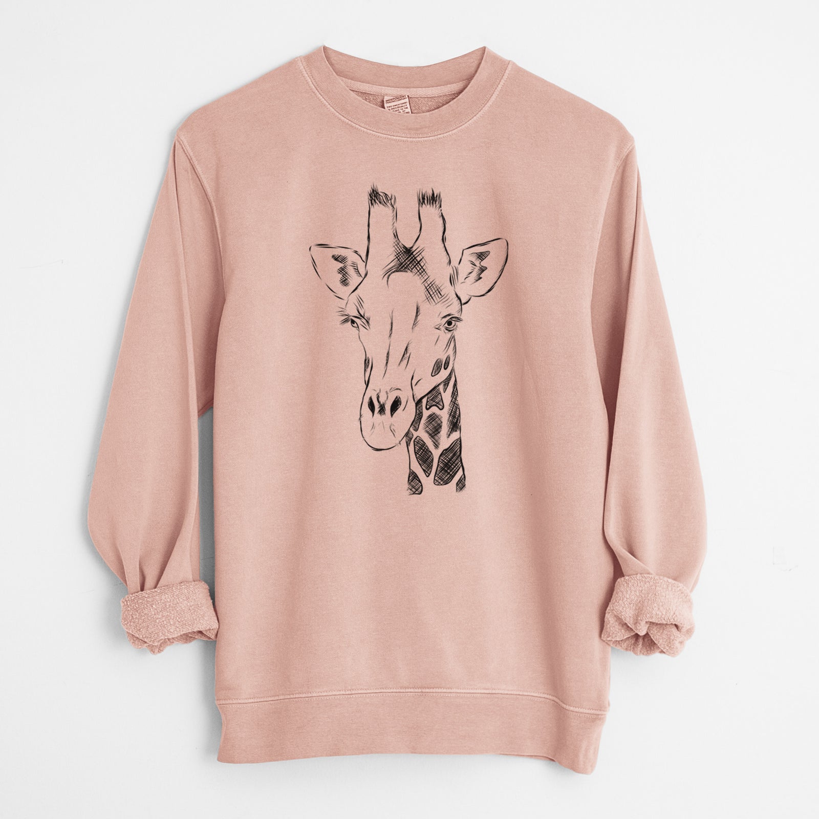 Bare Geoffrey the Giraffe - Unisex Pigment Dyed Crew Sweatshirt