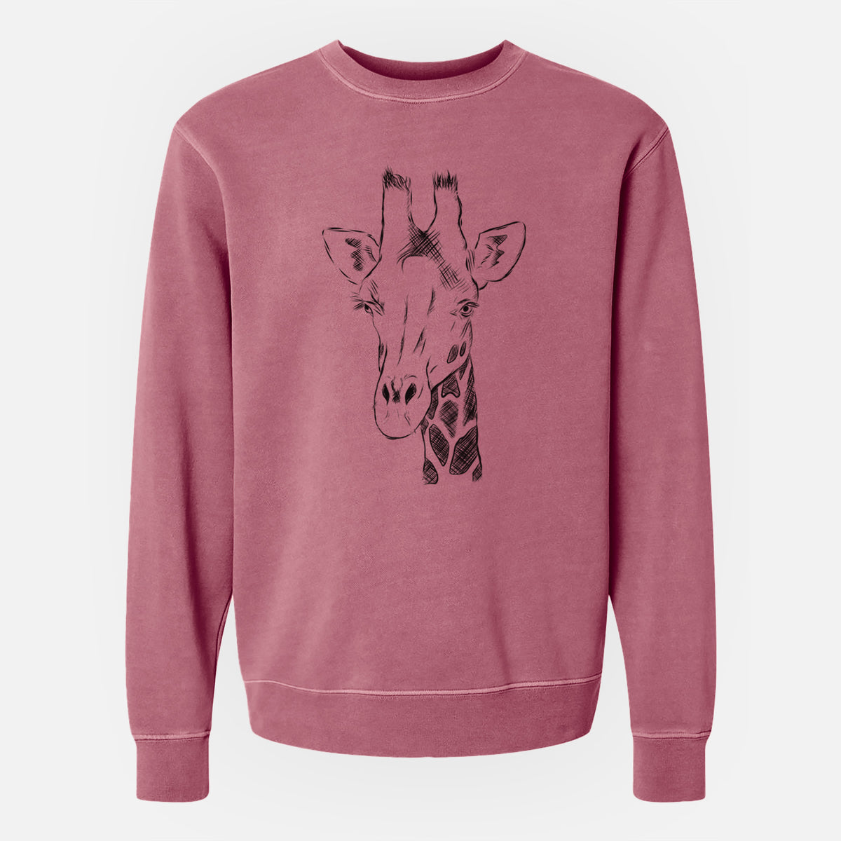 Bare Geoffrey the Giraffe - Unisex Pigment Dyed Crew Sweatshirt