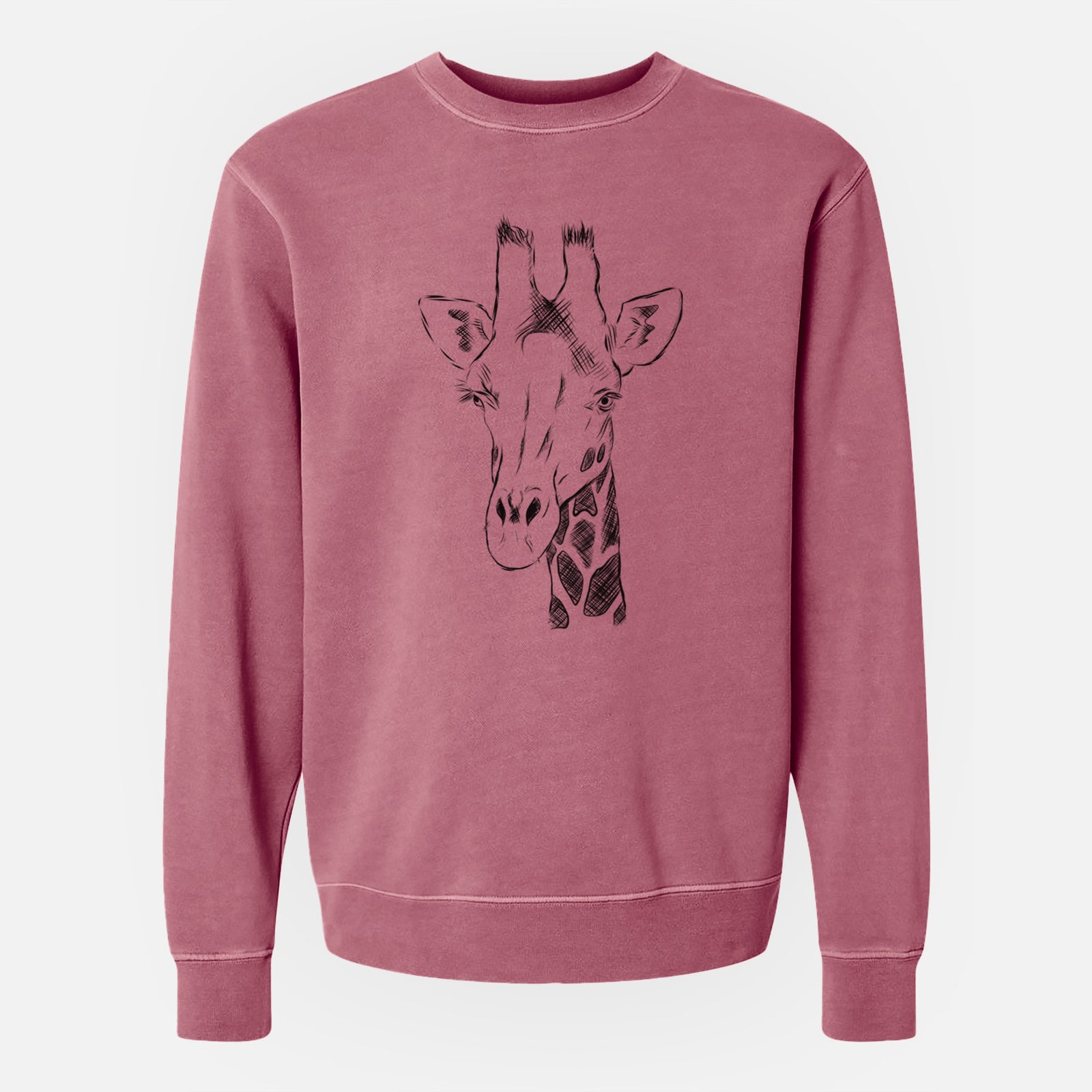 Bare Geoffrey the Giraffe - Unisex Pigment Dyed Crew Sweatshirt