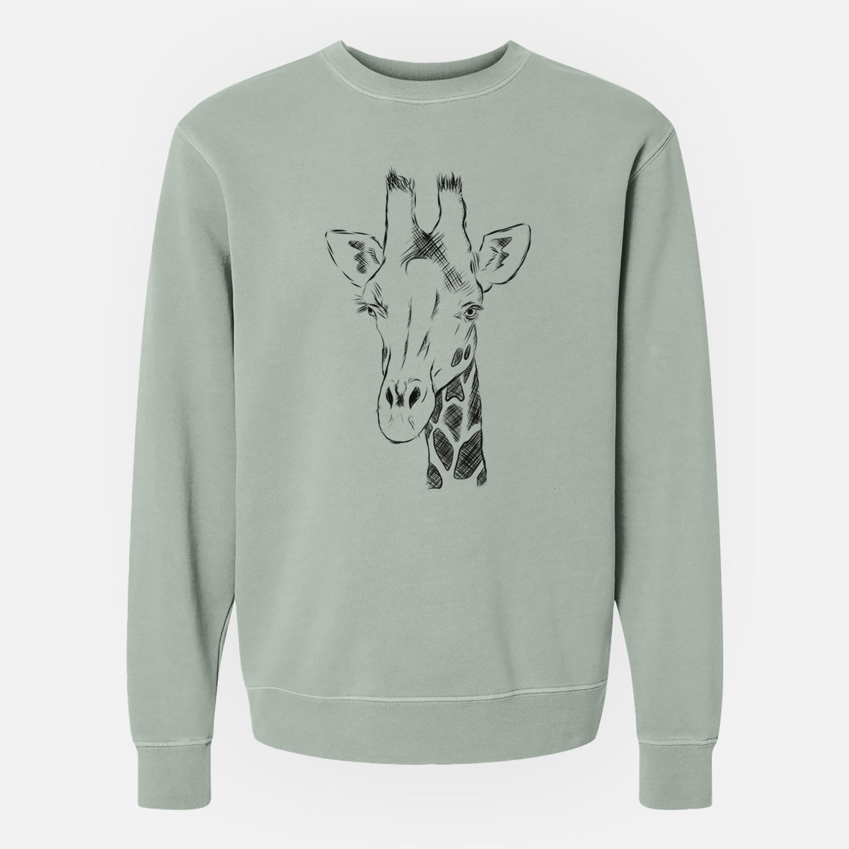 Bare Geoffrey the Giraffe - Unisex Pigment Dyed Crew Sweatshirt