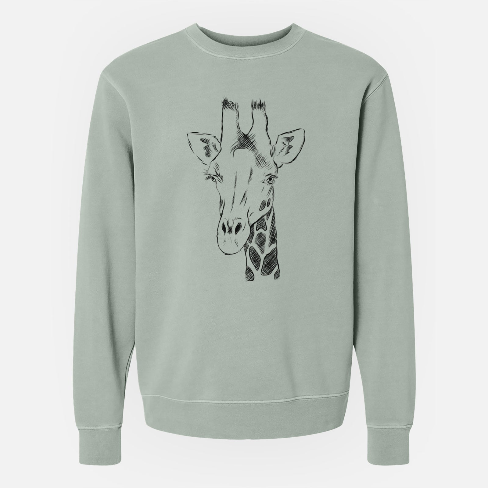Bare Geoffrey the Giraffe - Unisex Pigment Dyed Crew Sweatshirt