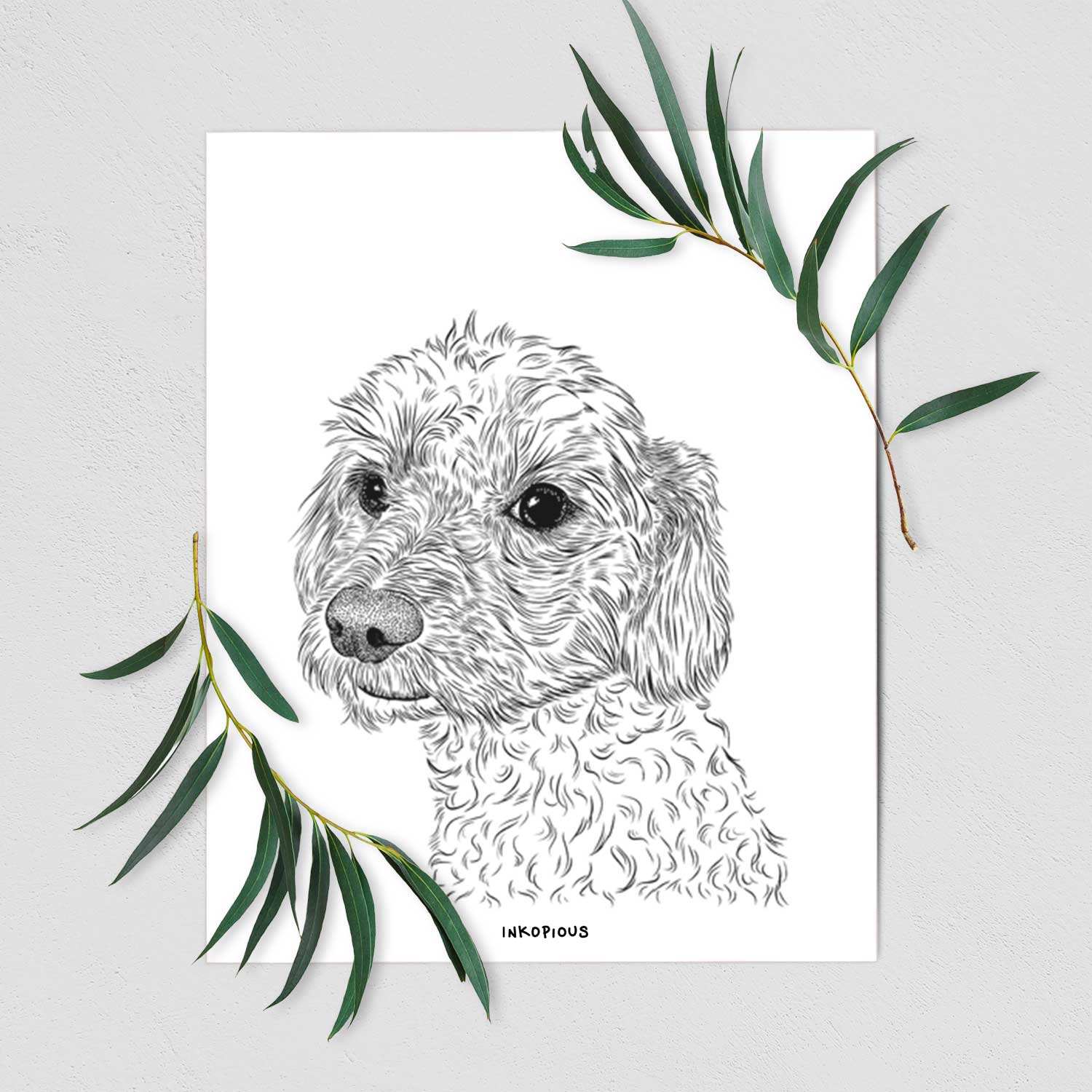 Georgie Boy the Mixed Breed Art Print