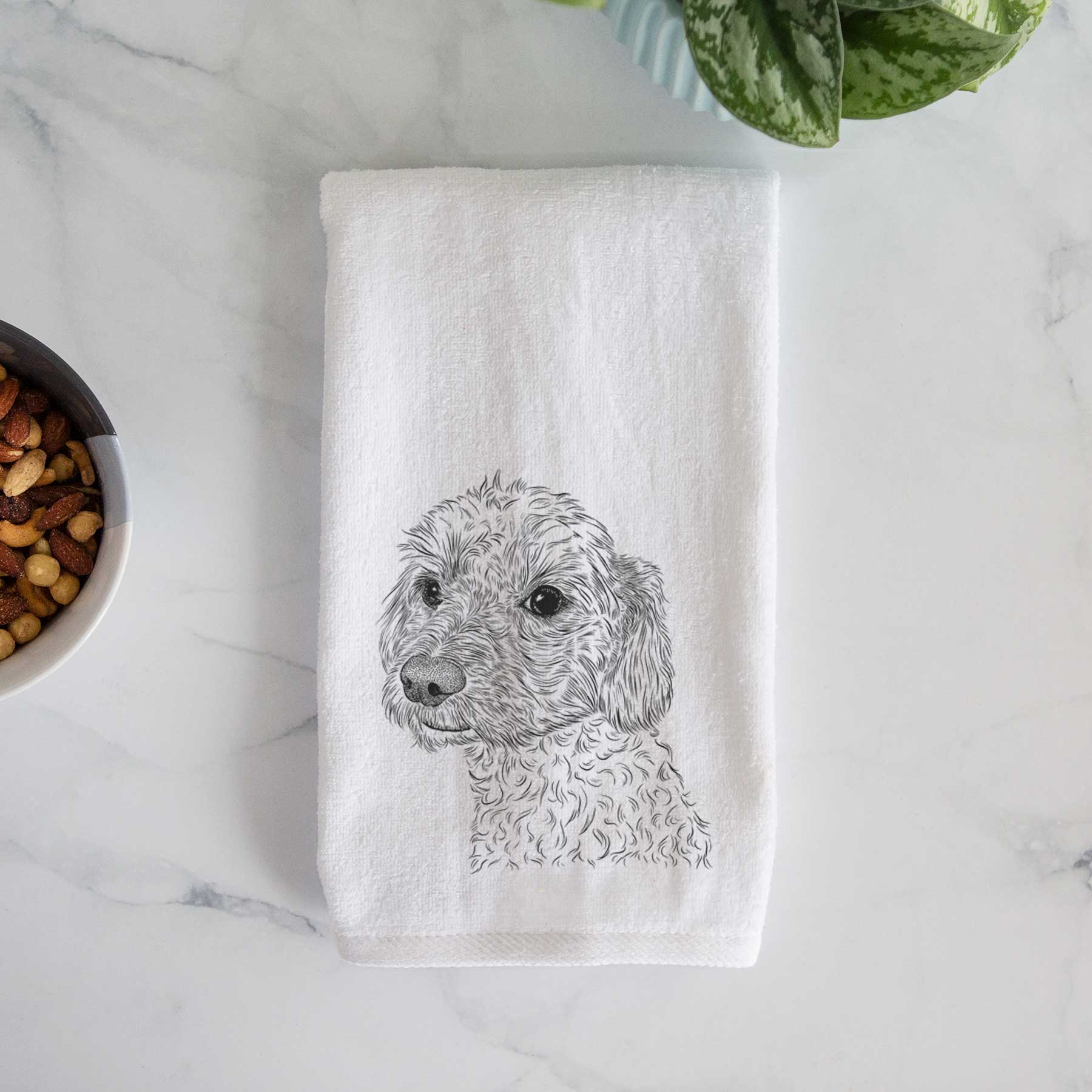 Georgie Boy the Mixed Breed Decorative Hand Towel