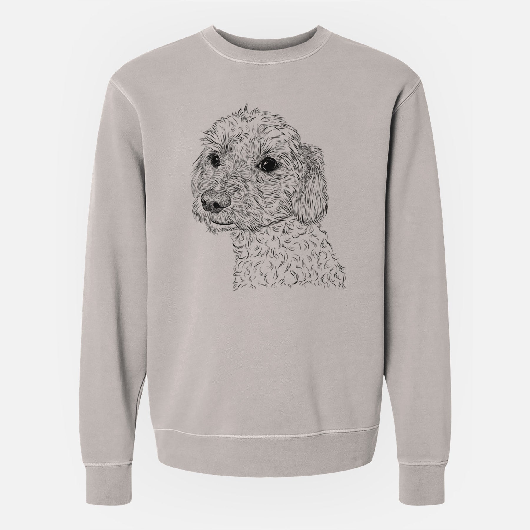 Bare Georgie Boy the Mixed Breed - Unisex Pigment Dyed Crew Sweatshirt