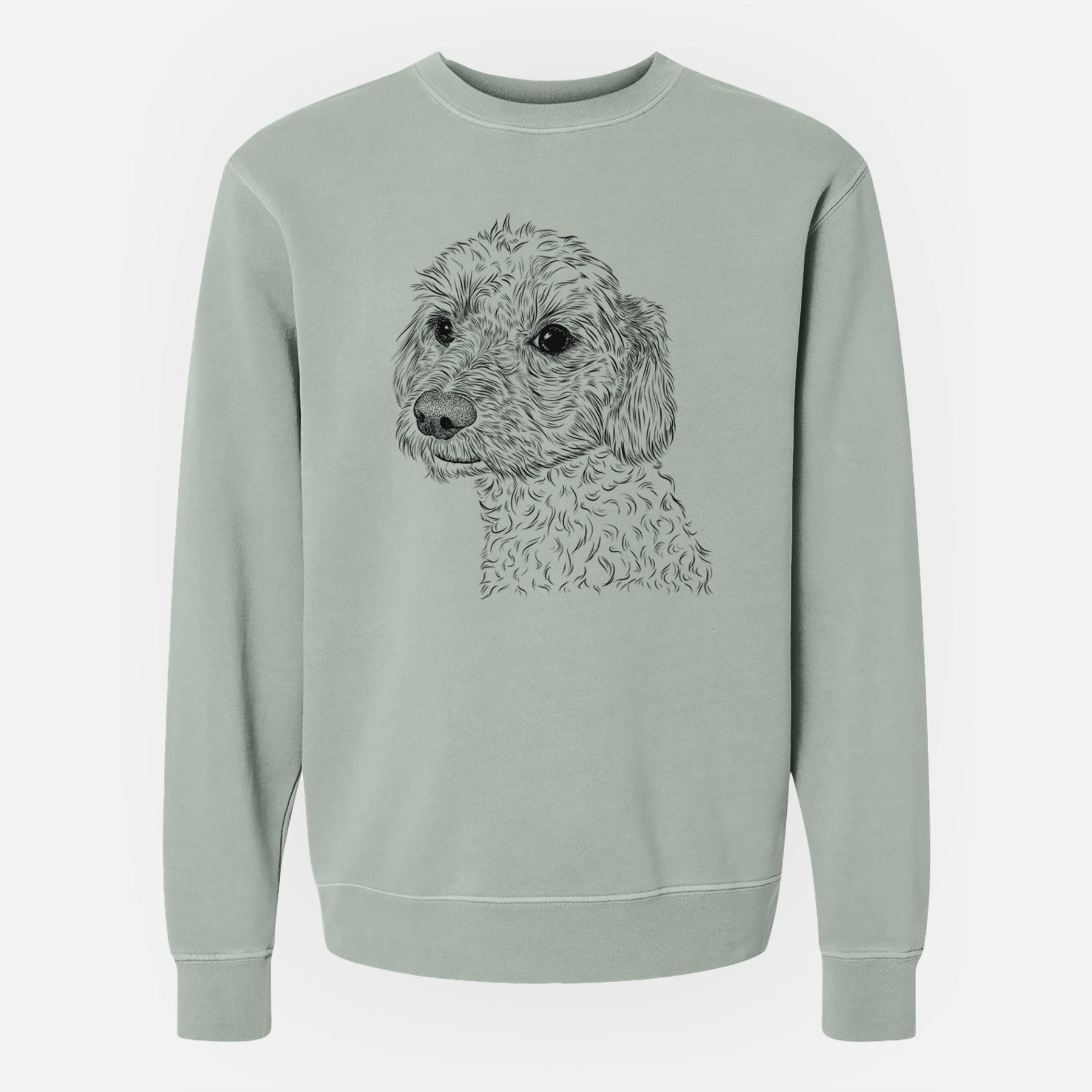 Bare Georgie Boy the Mixed Breed - Unisex Pigment Dyed Crew Sweatshirt