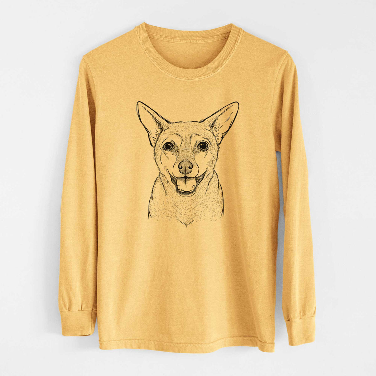 Bare Georgie the Chiweenie - Heavyweight 100% Cotton Long Sleeve