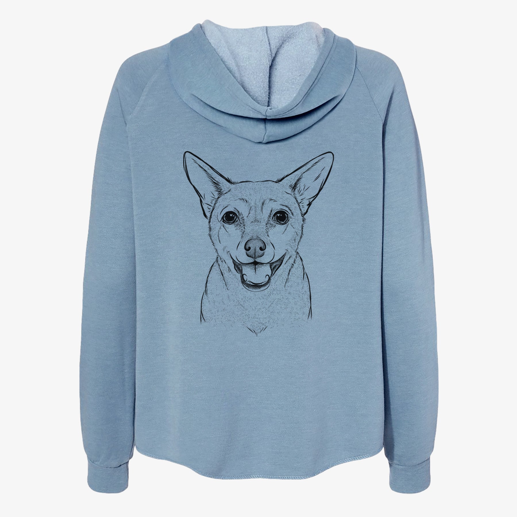 Georgie the Chiweenie - Women's Cali Wave Zip-Up Sweatshirt