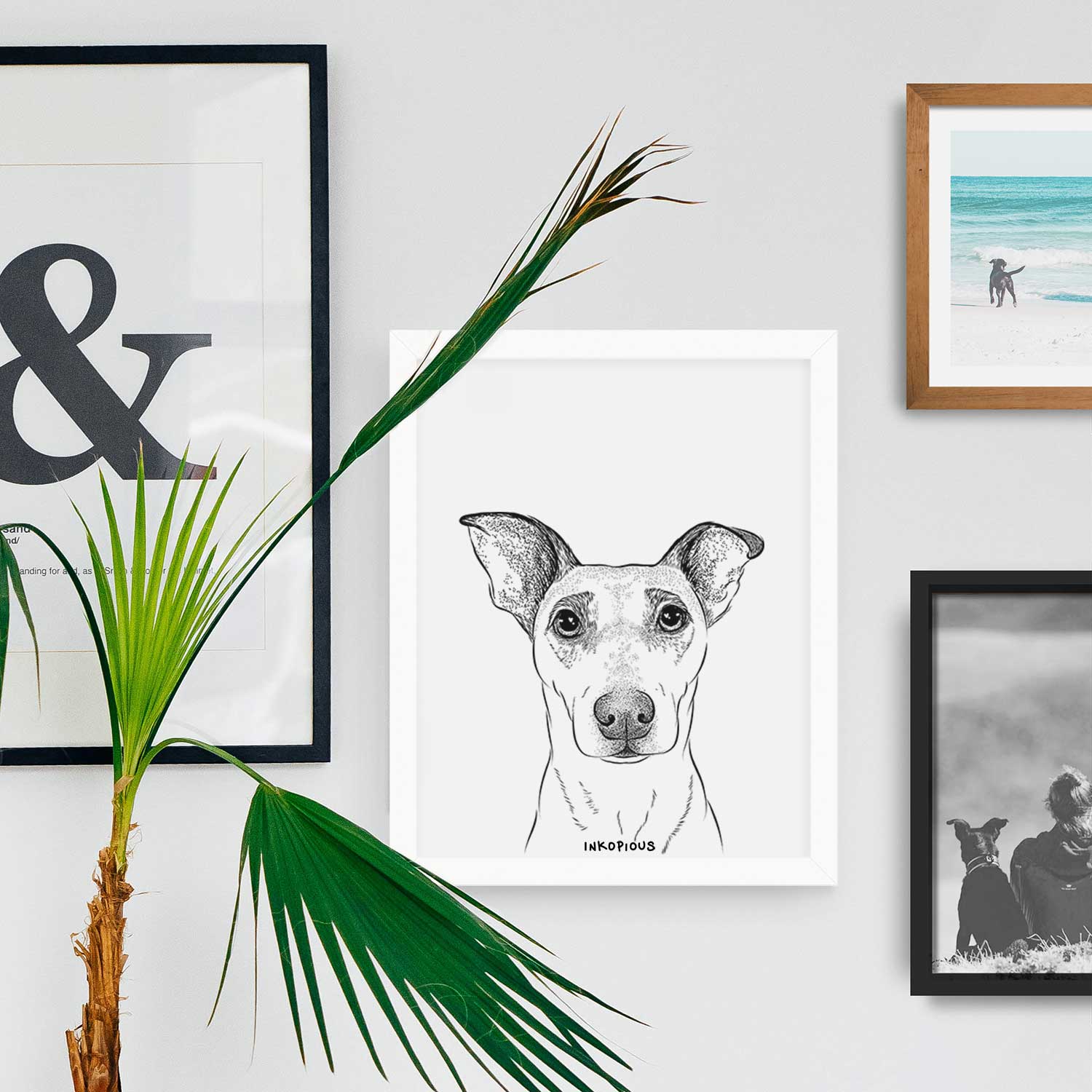 Georgie Rat the Terrier Mix Art Print