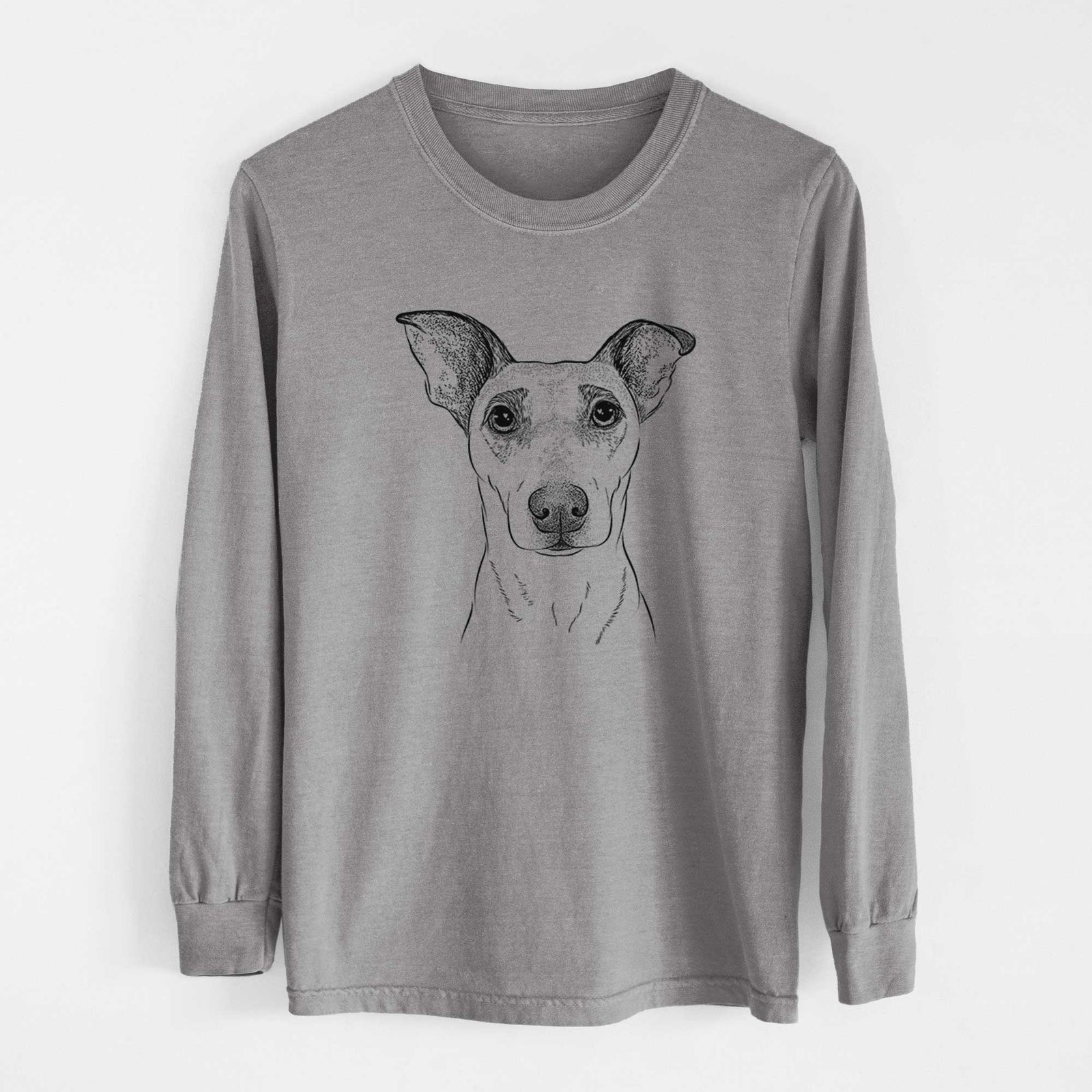 Bare Georgie Rat the Terrier Mix - Heavyweight 100% Cotton Long Sleeve