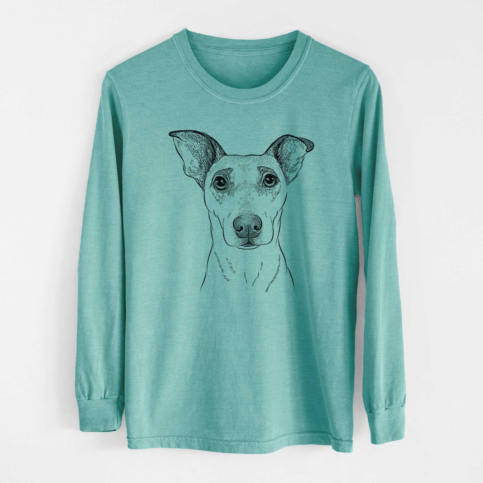 Bare Georgie Rat the Terrier Mix - Heavyweight 100% Cotton Long Sleeve