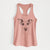 Georgie Rat the Terrier Mix - Women's Racerback Tanktop