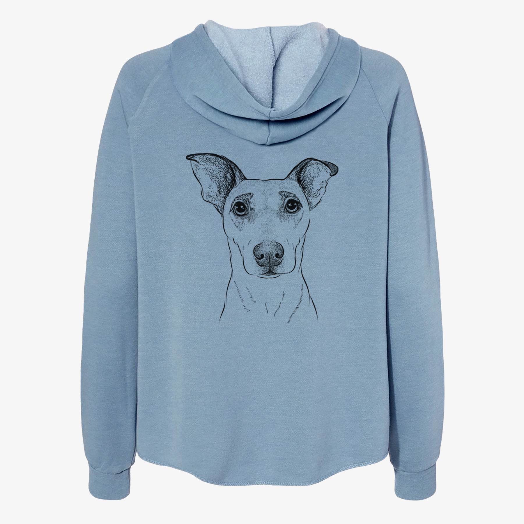 Georgie Rat the Terrier Mix - Women's Cali Wave Zip-Up Sweatshirt