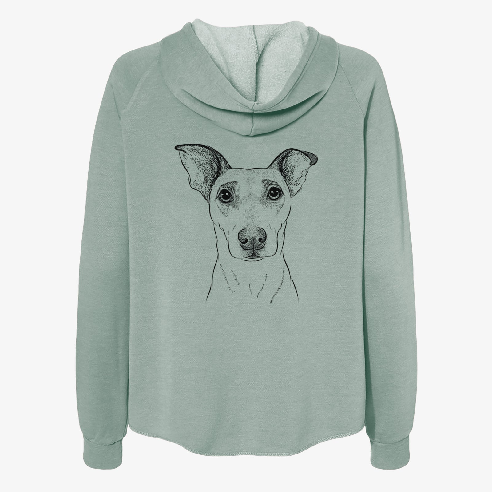 Georgie Rat the Terrier Mix - Women's Cali Wave Zip-Up Sweatshirt