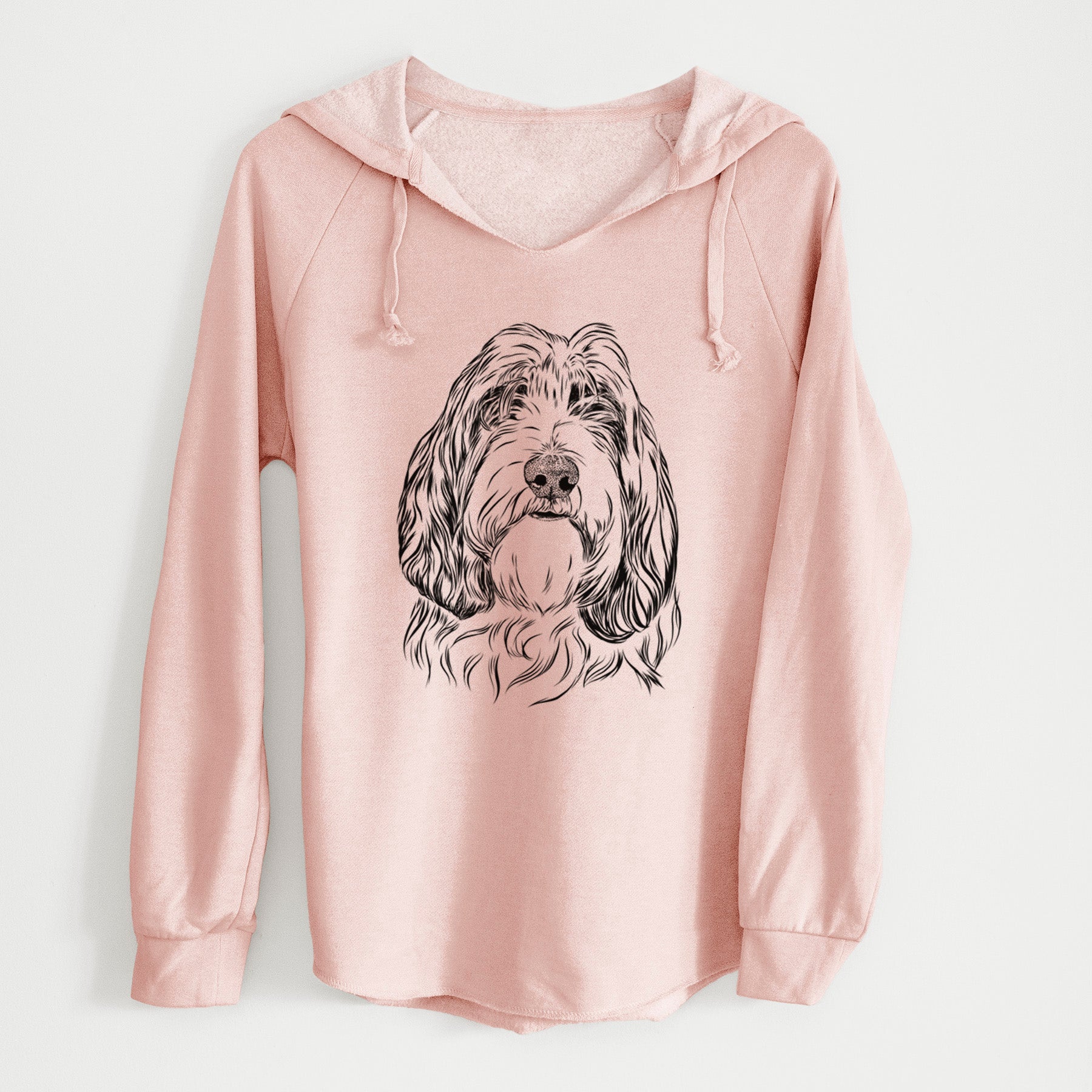 Bare Gerard the Petit Basset Griffon Vendeen - Cali Wave Hooded Sweatshirt