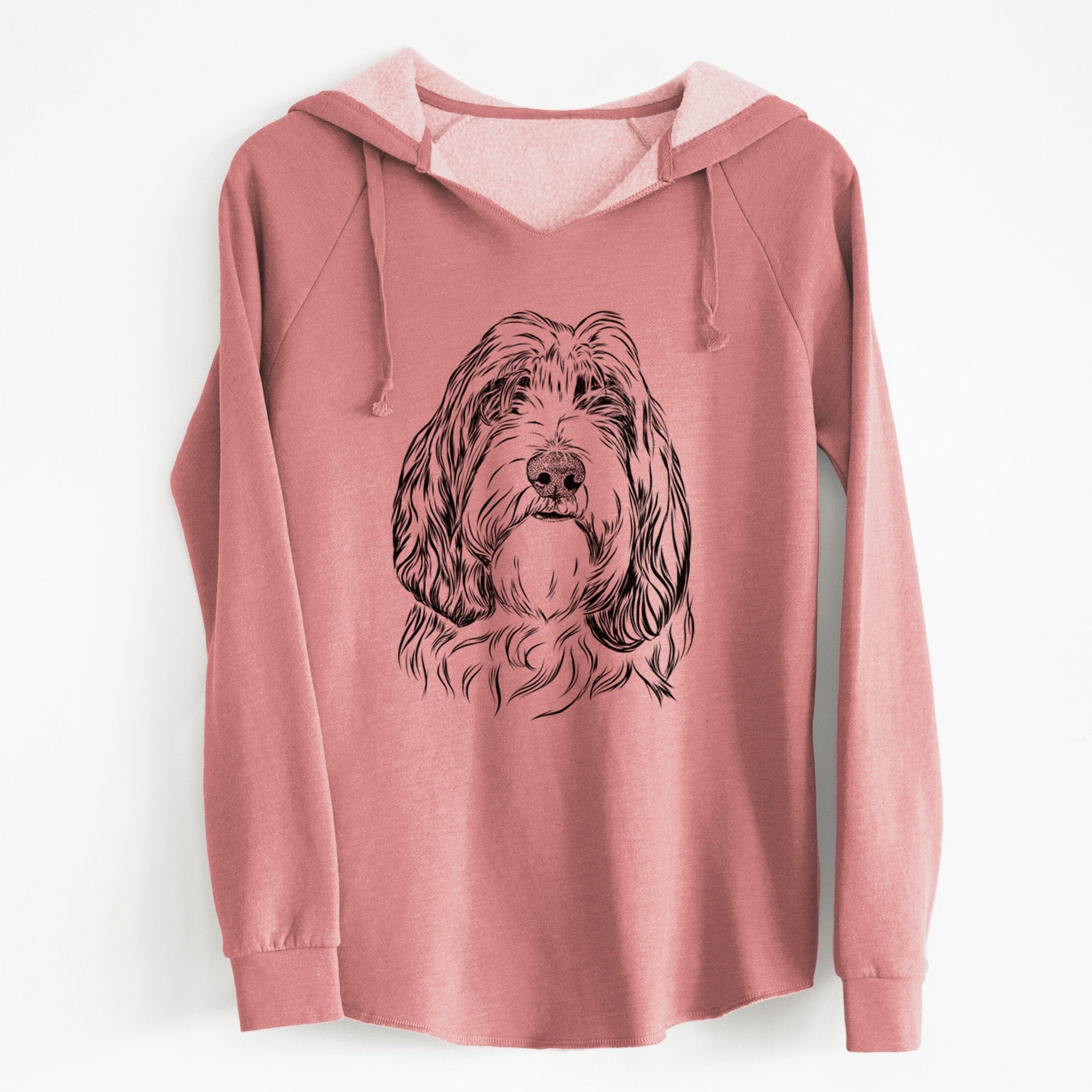 Bare Gerard the Petit Basset Griffon Vendeen - Cali Wave Hooded Sweatshirt