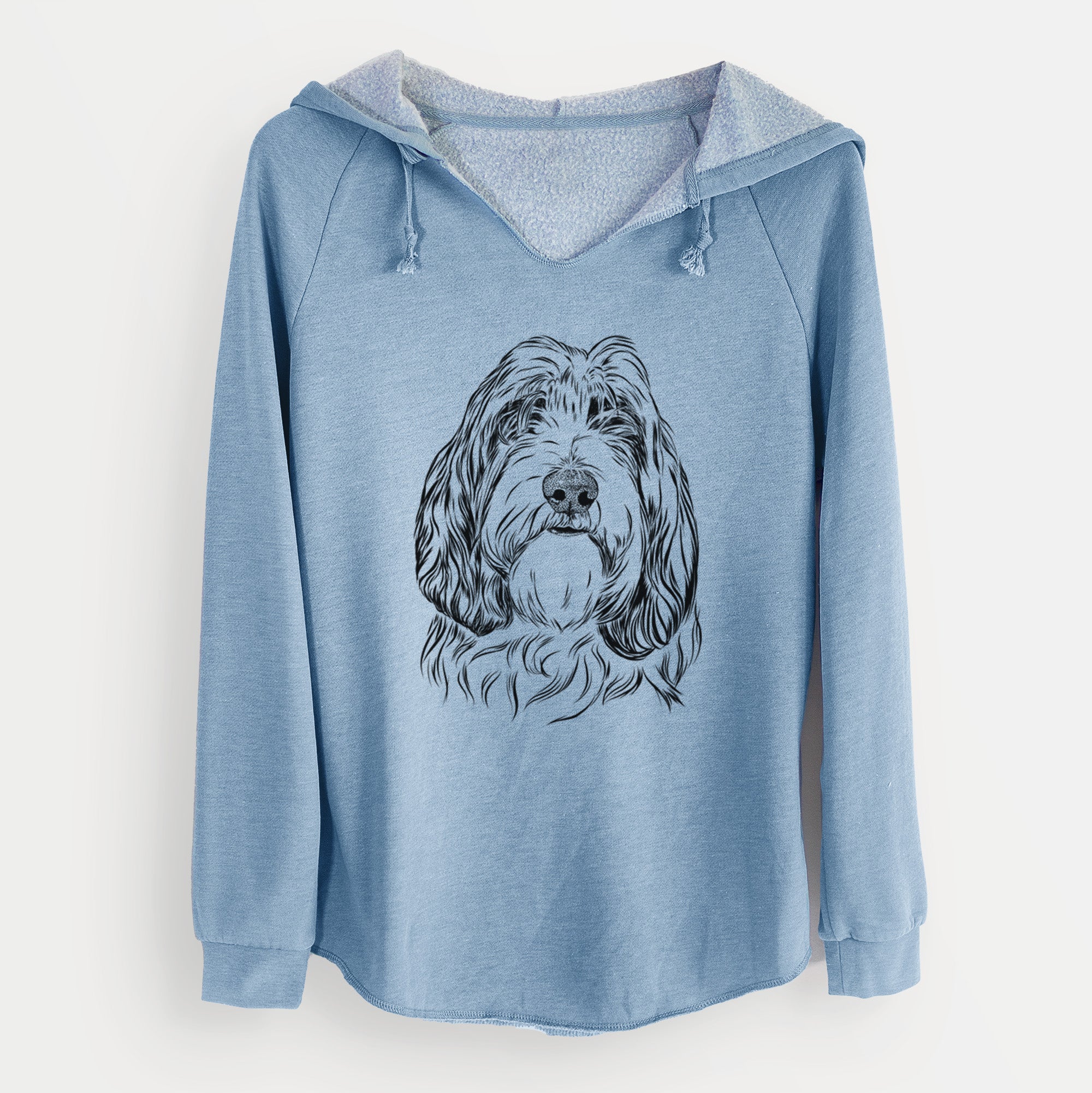 Bare Gerard the Petit Basset Griffon Vendeen - Cali Wave Hooded Sweatshirt