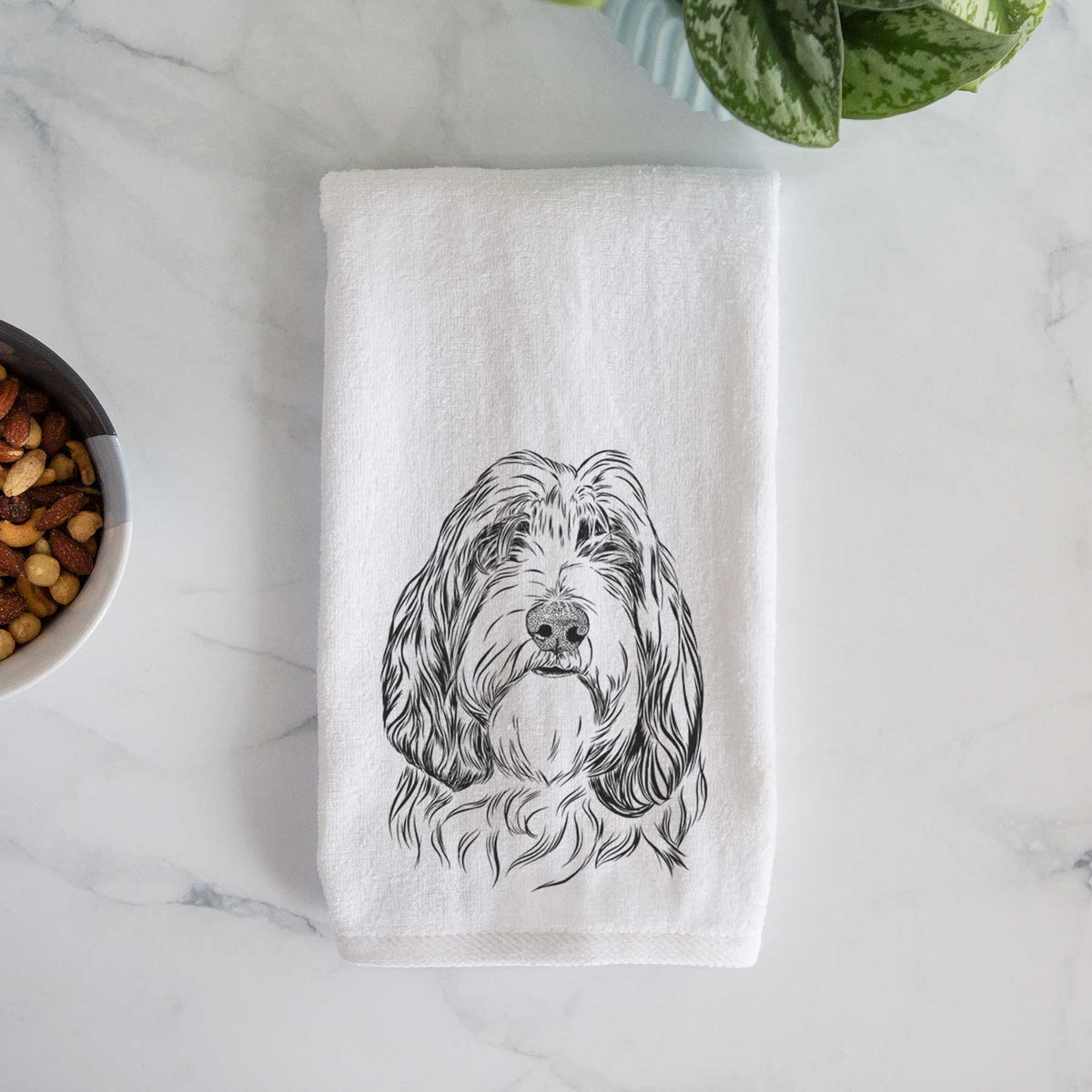 Gerard the Petit Basset Griffon Vendeen Decorative Hand Towel