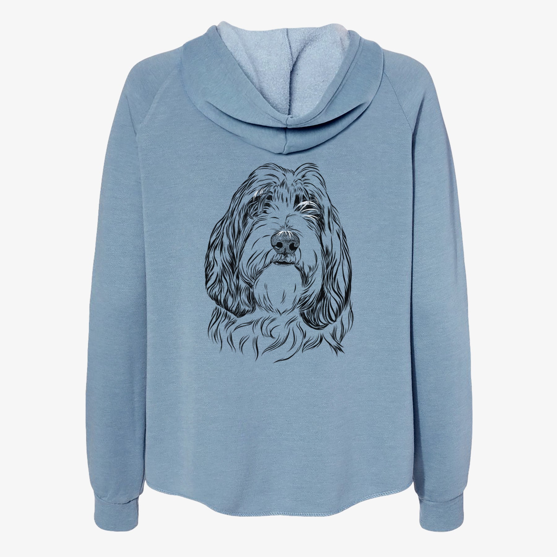 Gerard the Petit Basset Griffon Vendeen - Women's Cali Wave Zip-Up Sweatshirt