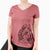 Bare Gerard the Petit Basset Griffon Vendeen - Women's V-neck Shirt