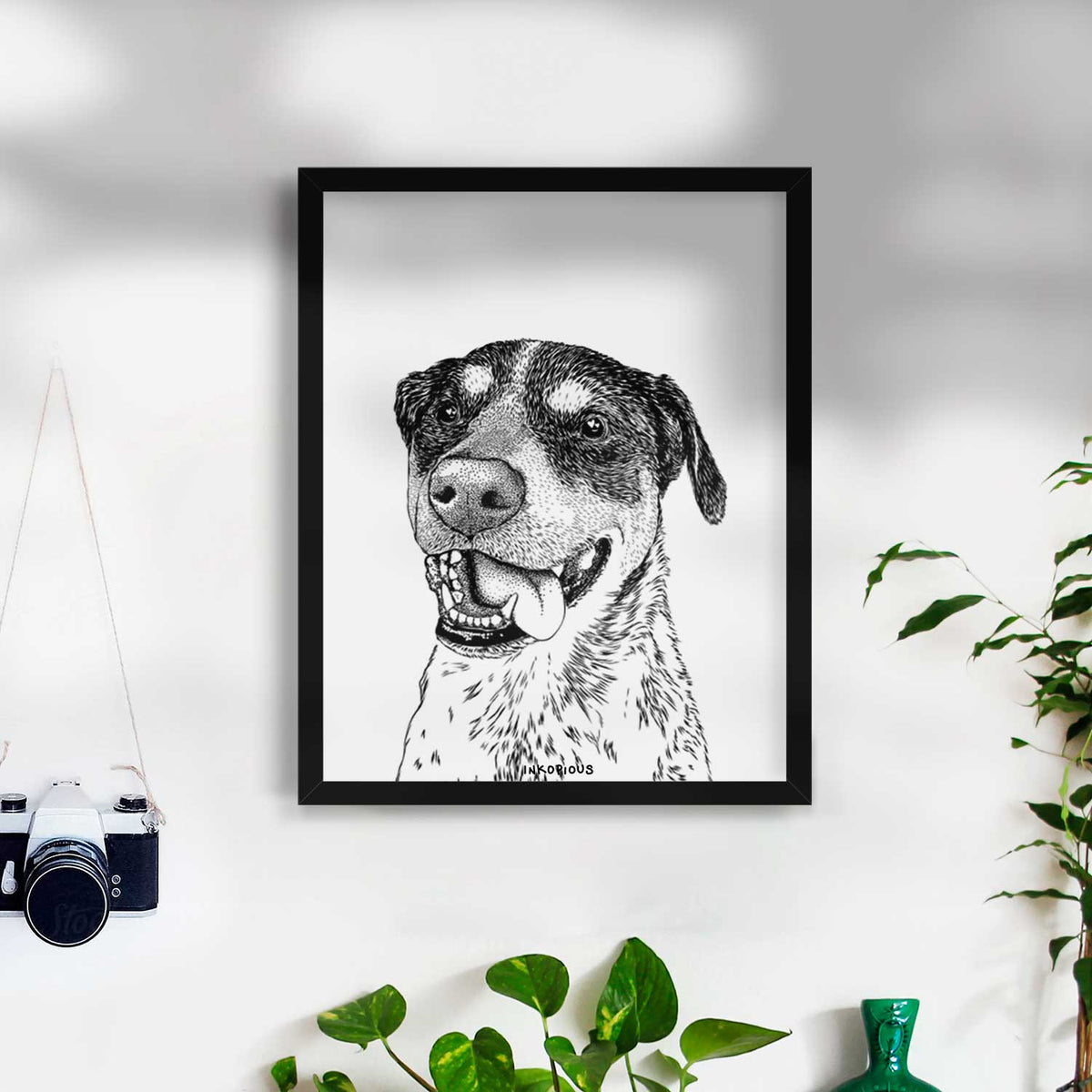 Gerti the Mixed Breed Art Print