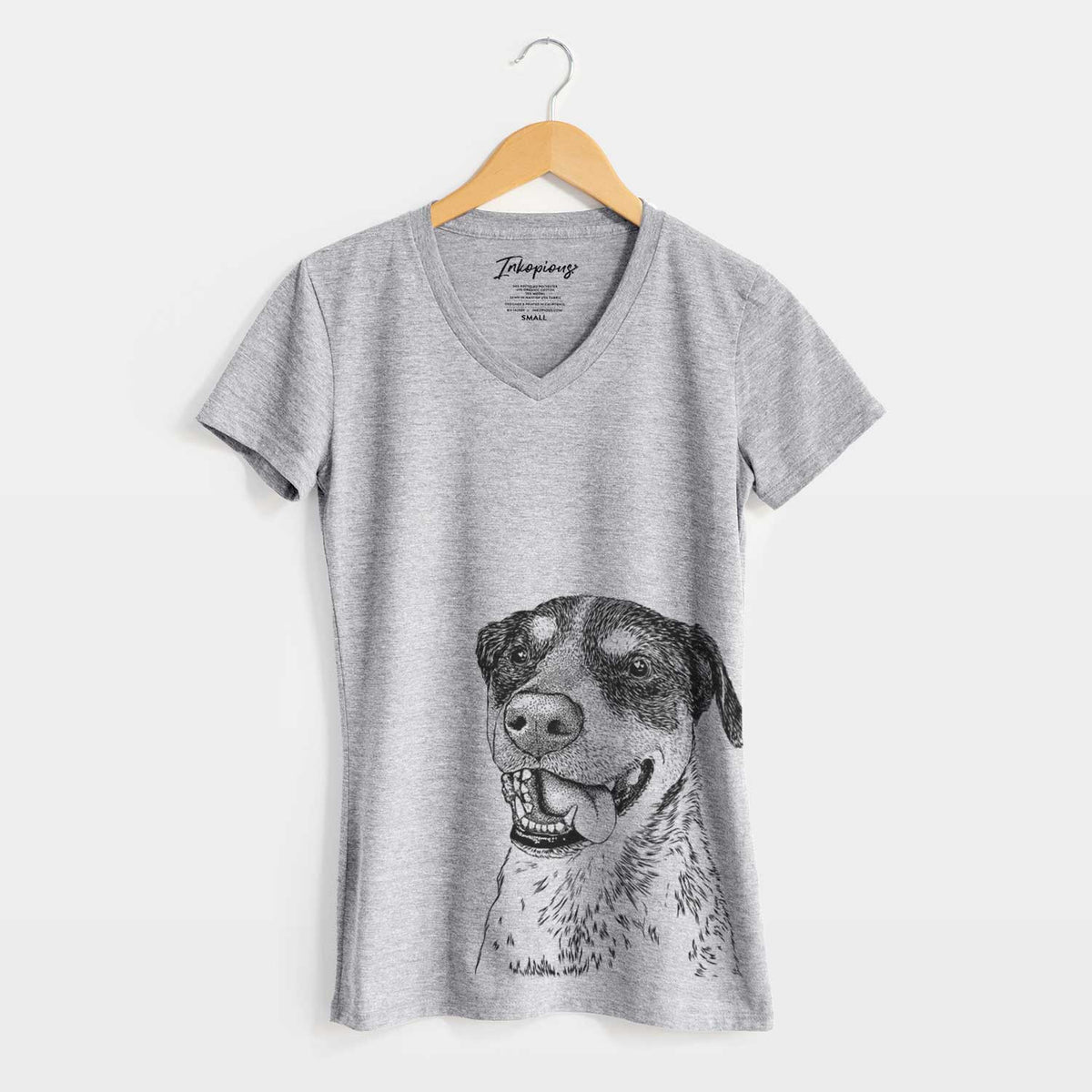 Bare Gerti the Mixed Breed - Women's V-neck Shirt