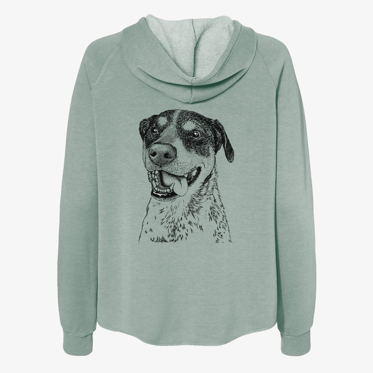 Gerti the Mixed Breed - Women's Cali Wave Zip-Up Sweatshirt