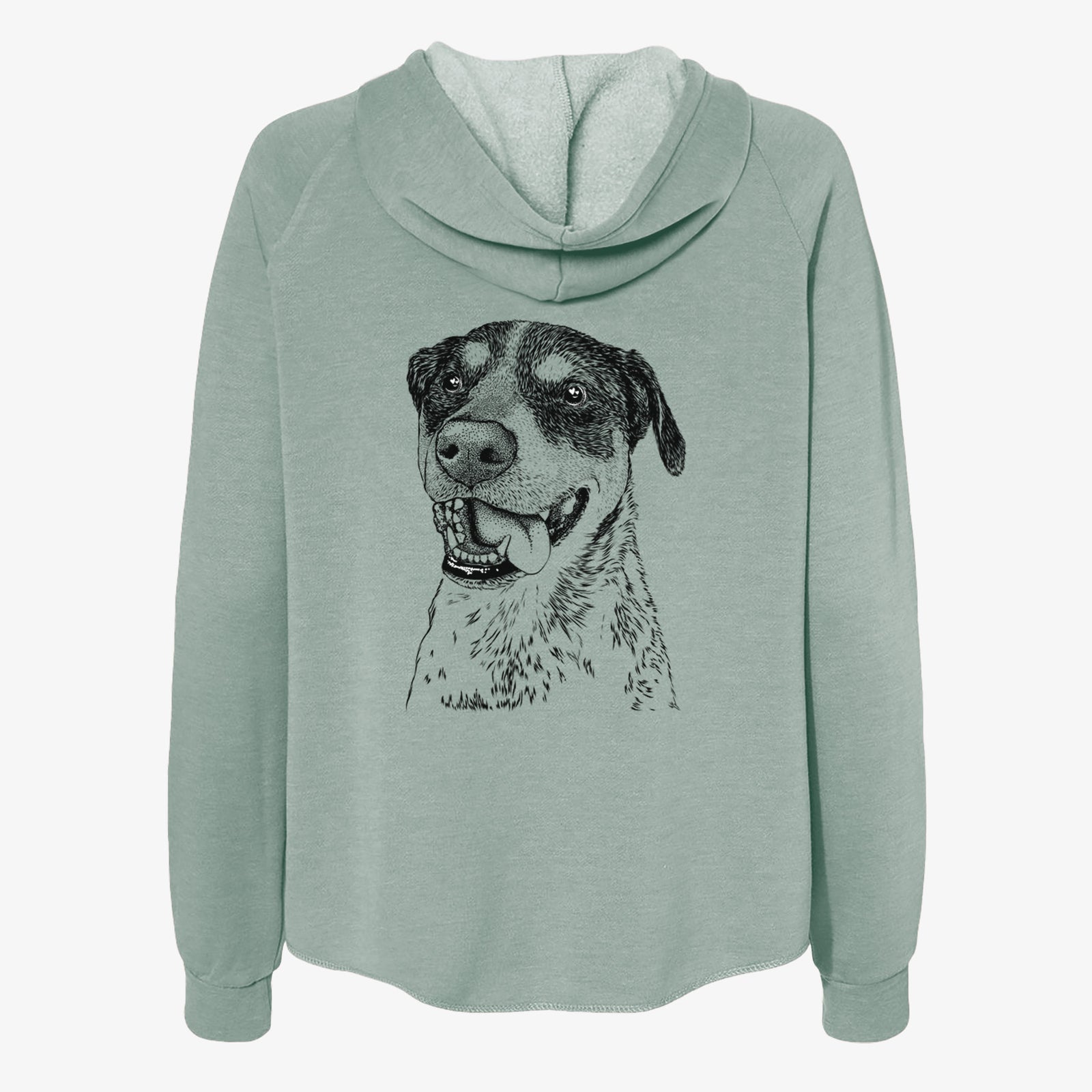 Gerti the Mixed Breed - Women's Cali Wave Zip-Up Sweatshirt
