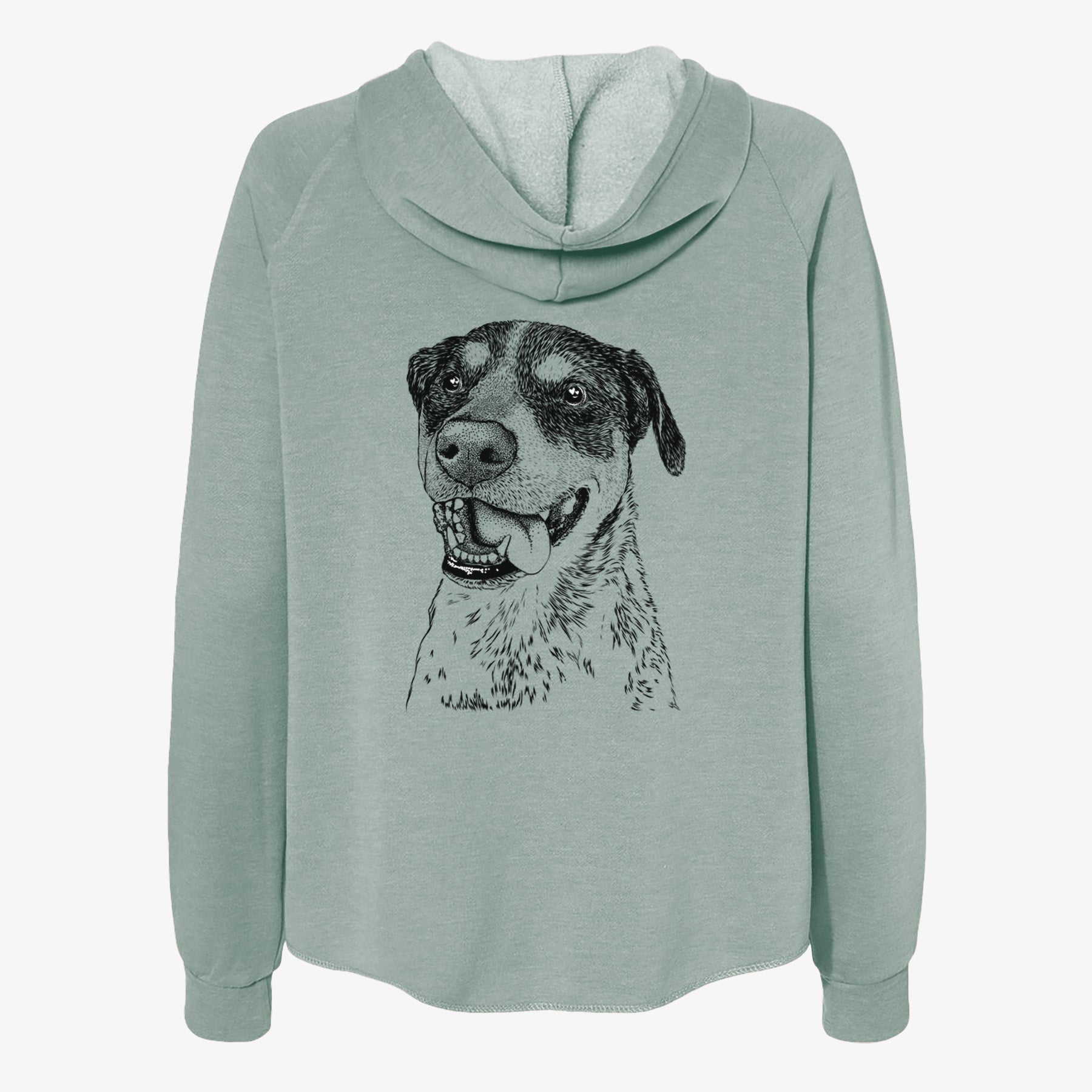Gerti the Mixed Breed - Women's Cali Wave Zip-Up Sweatshirt