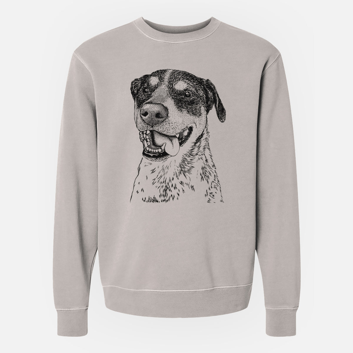 Bare Gerti the Mixed Breed - Unisex Pigment Dyed Crew Sweatshirt
