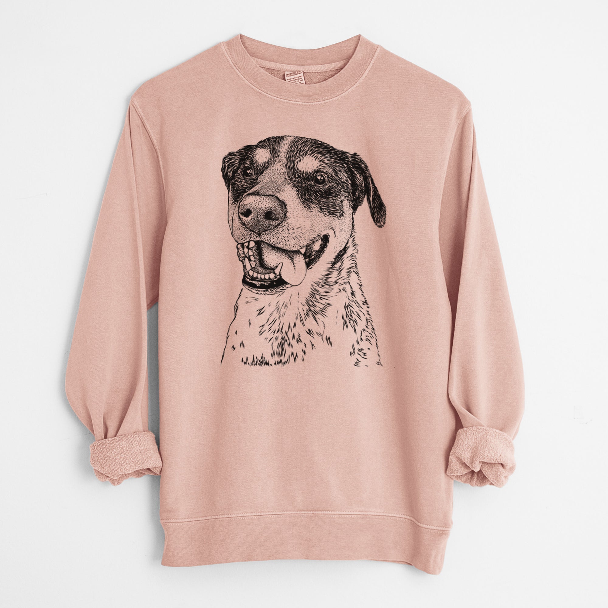Bare Gerti the Mixed Breed - Unisex Pigment Dyed Crew Sweatshirt