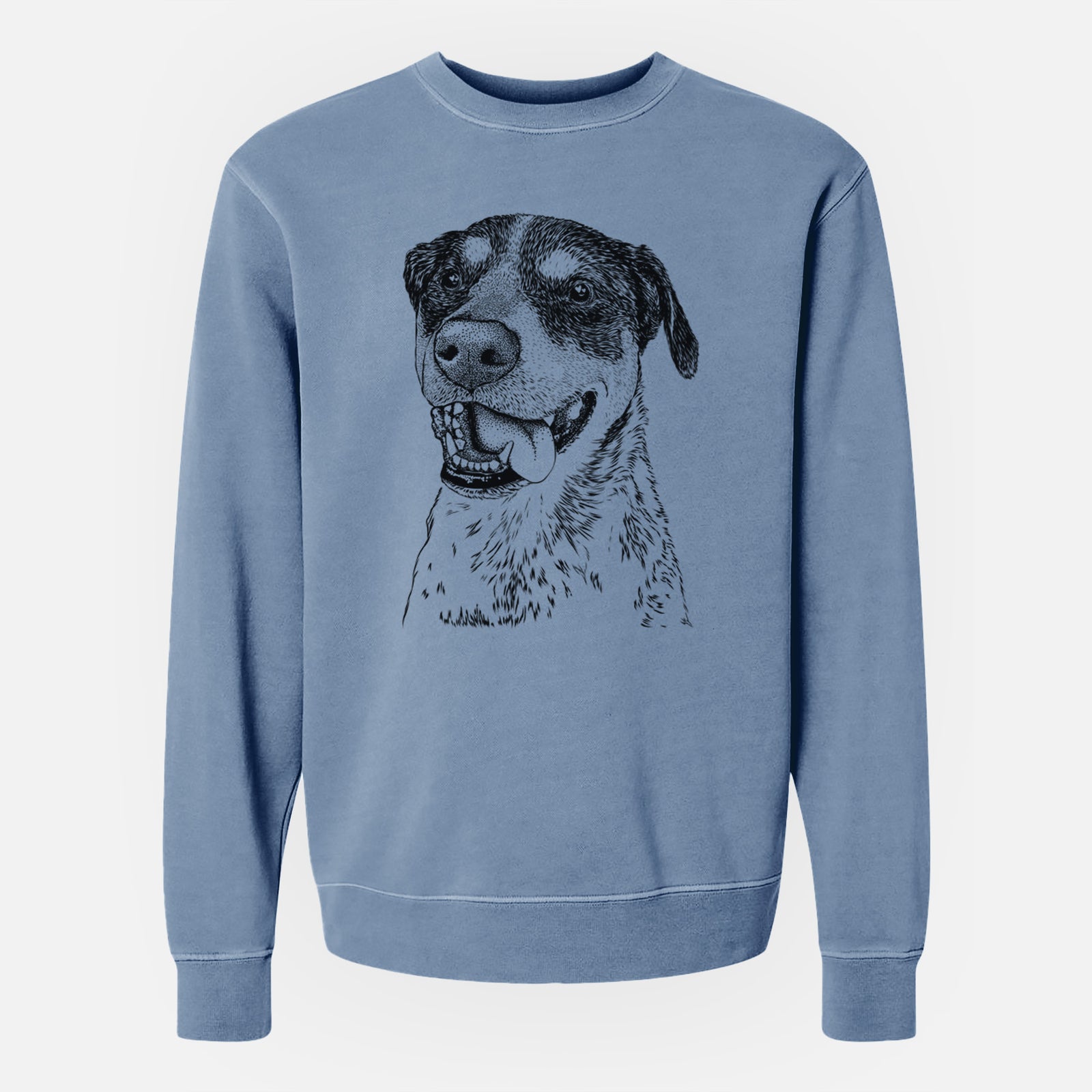 Bare Gerti the Mixed Breed - Unisex Pigment Dyed Crew Sweatshirt