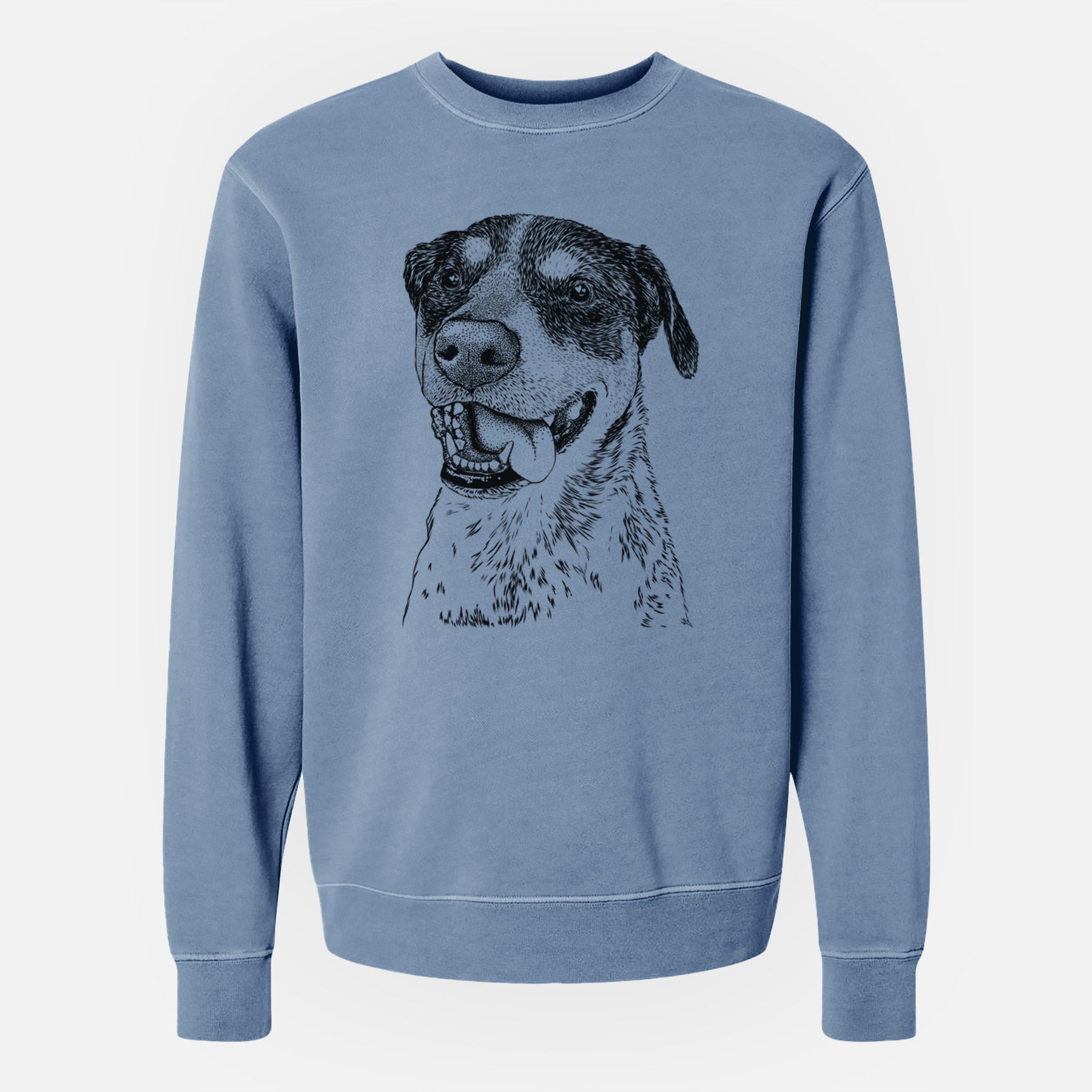 Bare Gerti the Mixed Breed - Unisex Pigment Dyed Crew Sweatshirt