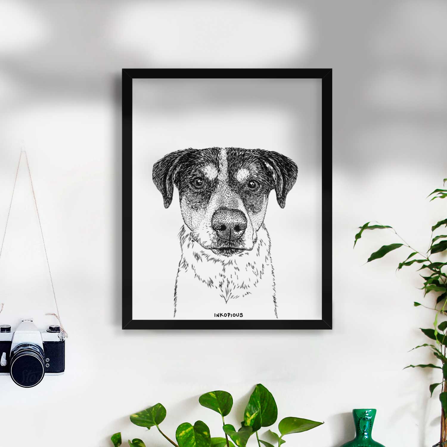 Gertrude the Mixed Breed Art Print