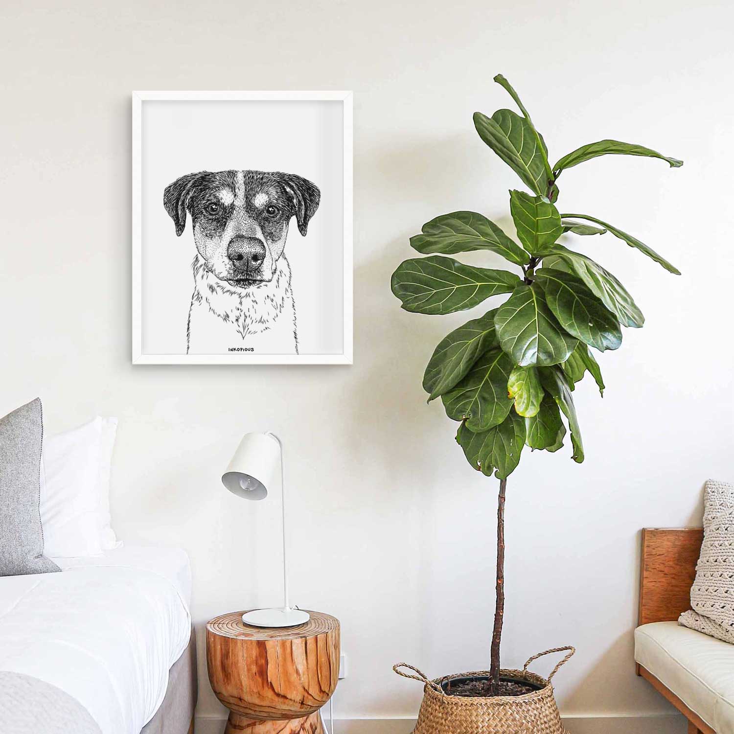 Gertrude the Mixed Breed Art Print