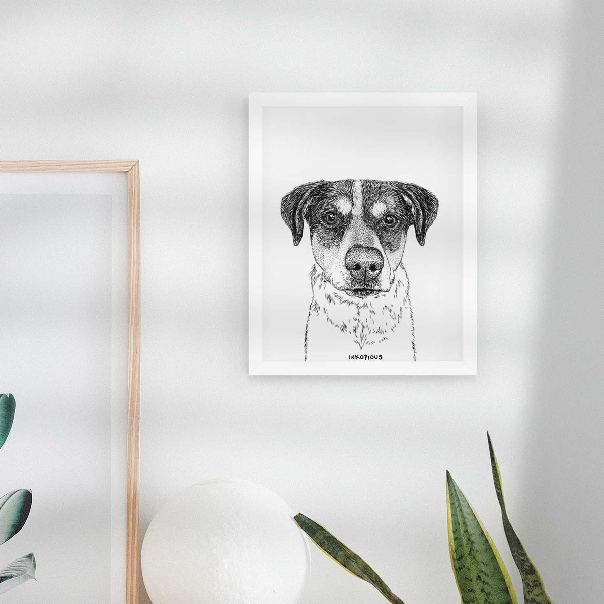 Gertrude the Mixed Breed Art Print