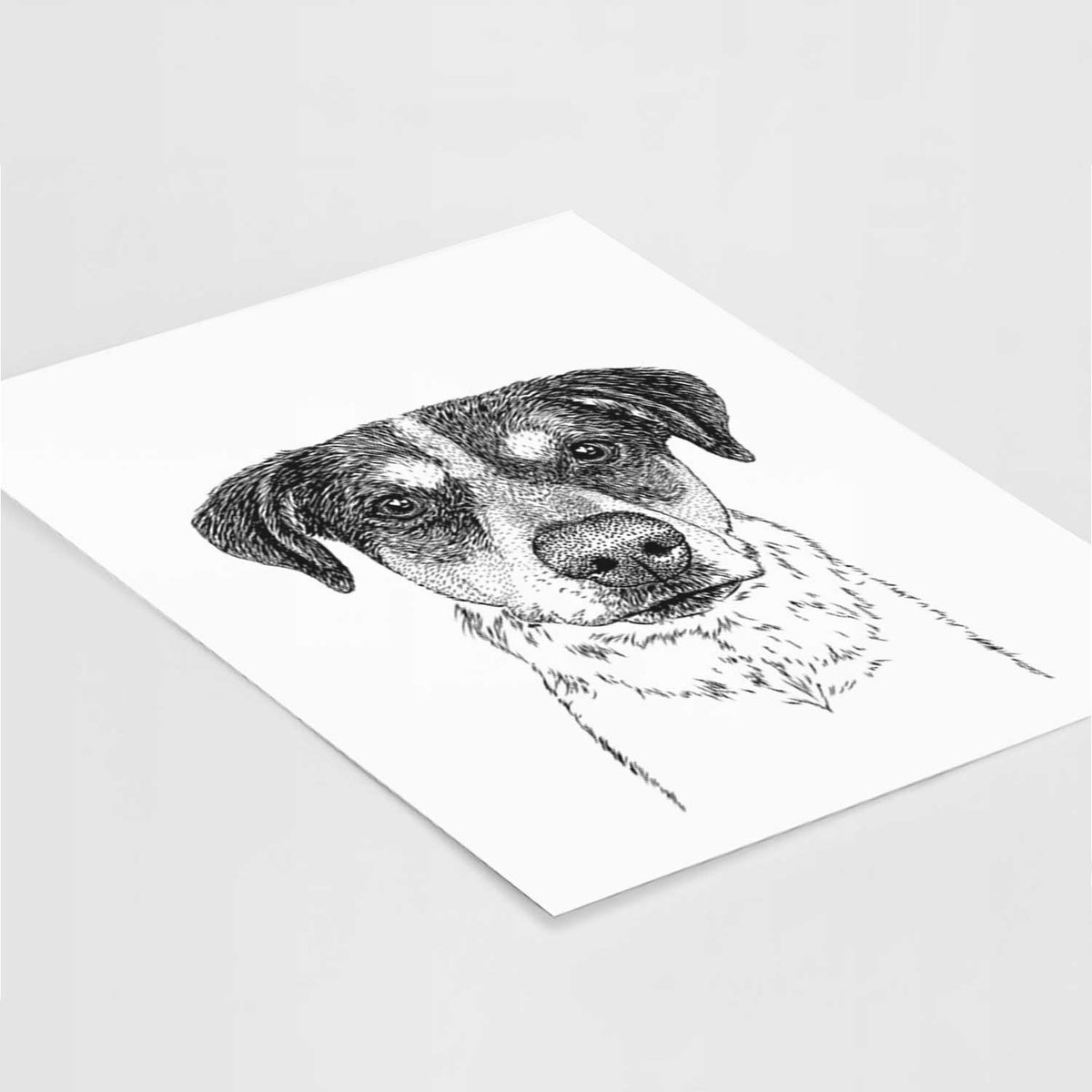 Gertrude the Mixed Breed Art Print