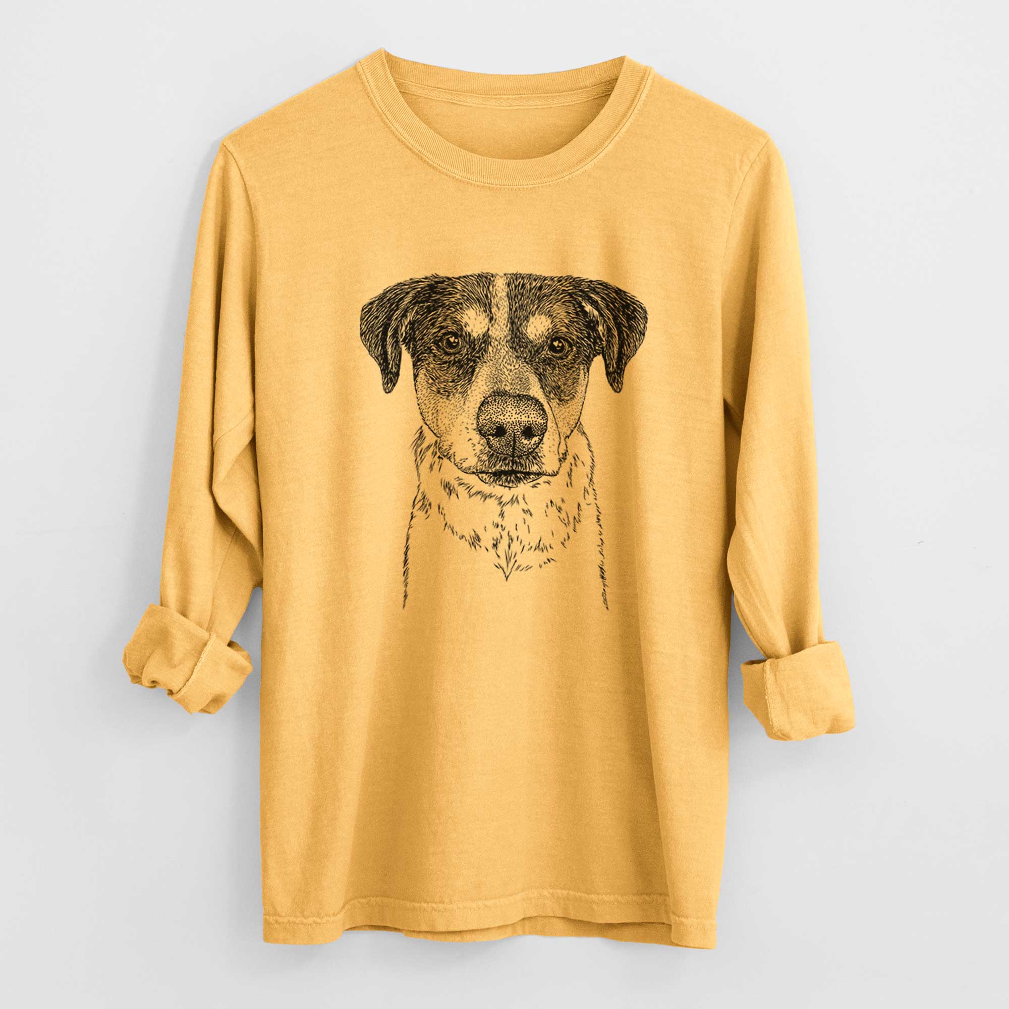 Bare Gertrude the Mixed Breed - Heavyweight 100% Cotton Long Sleeve