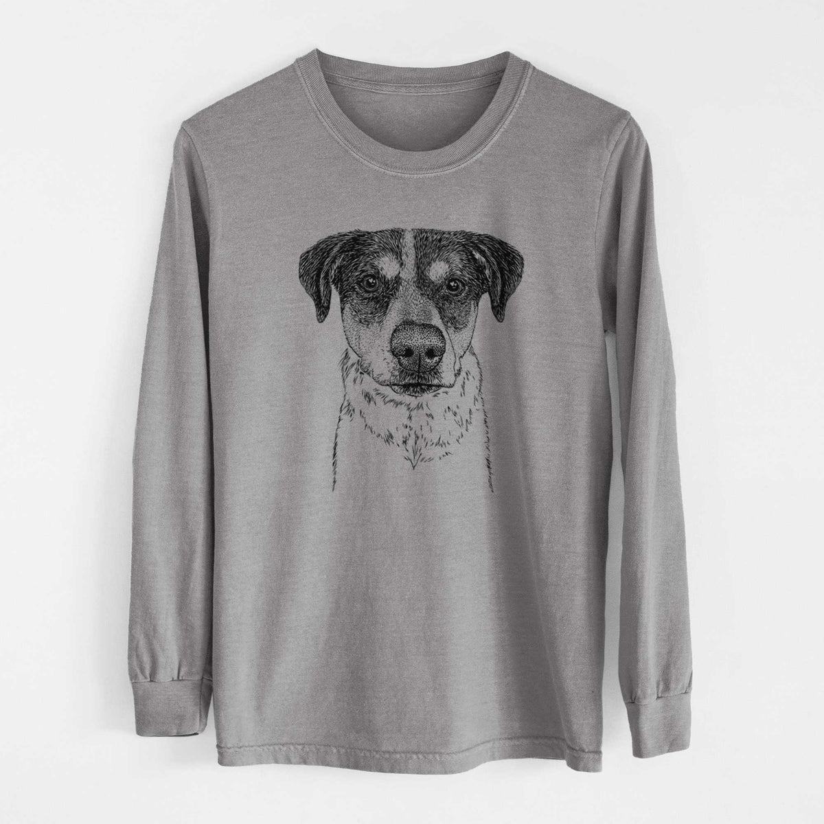 Bare Gertrude the Mixed Breed - Heavyweight 100% Cotton Long Sleeve