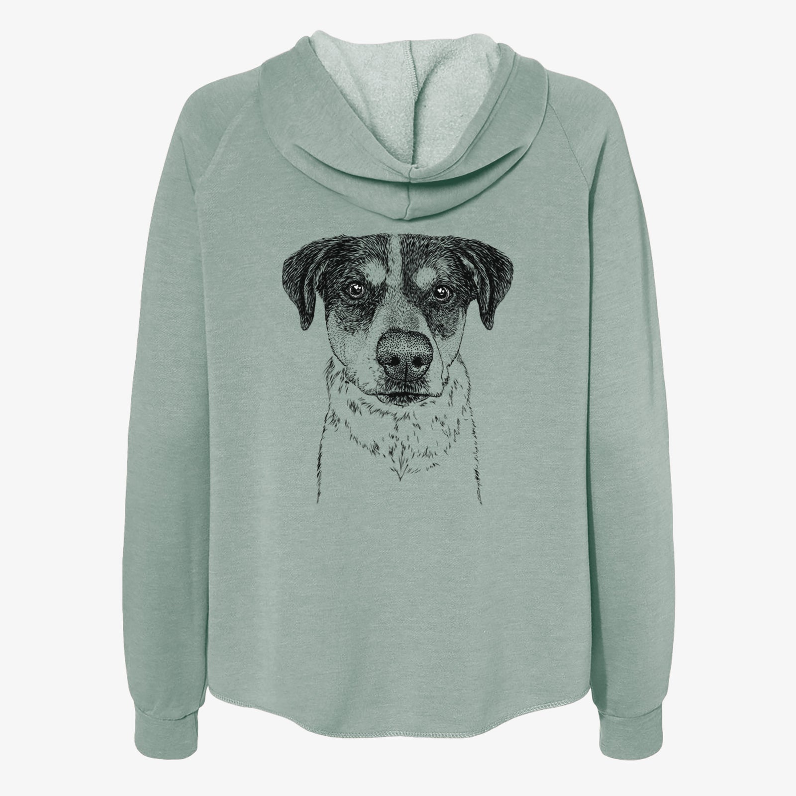 Gertrude the Mixed Breed - Women's Cali Wave Zip-Up Sweatshirt
