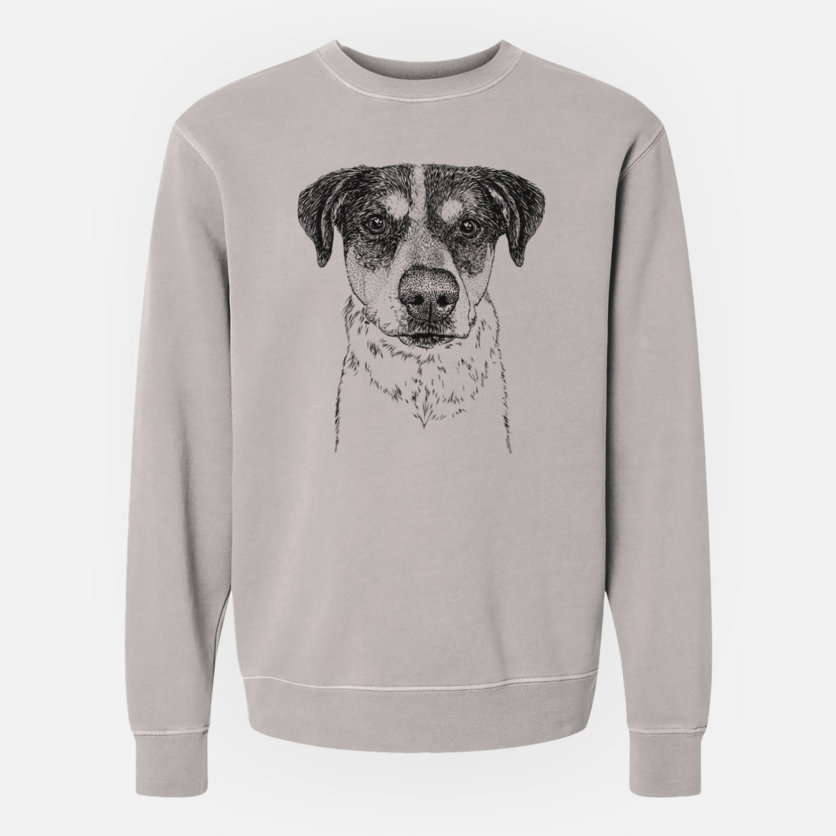 Bare Gertrude the Mixed Breed - Unisex Pigment Dyed Crew Sweatshirt