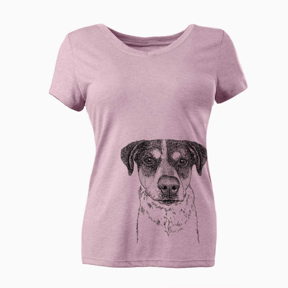 Bare Gertrude the Mixed Breed - Women's V-neck Shirt