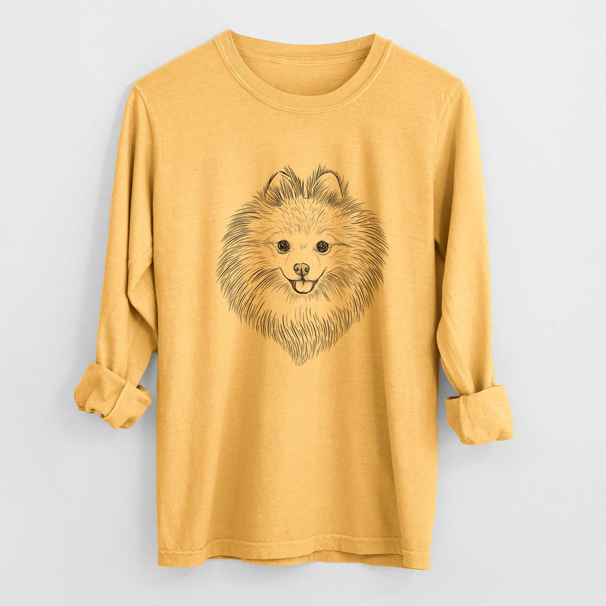Bare GiGi the Pomeranian - Heavyweight 100% Cotton Long Sleeve