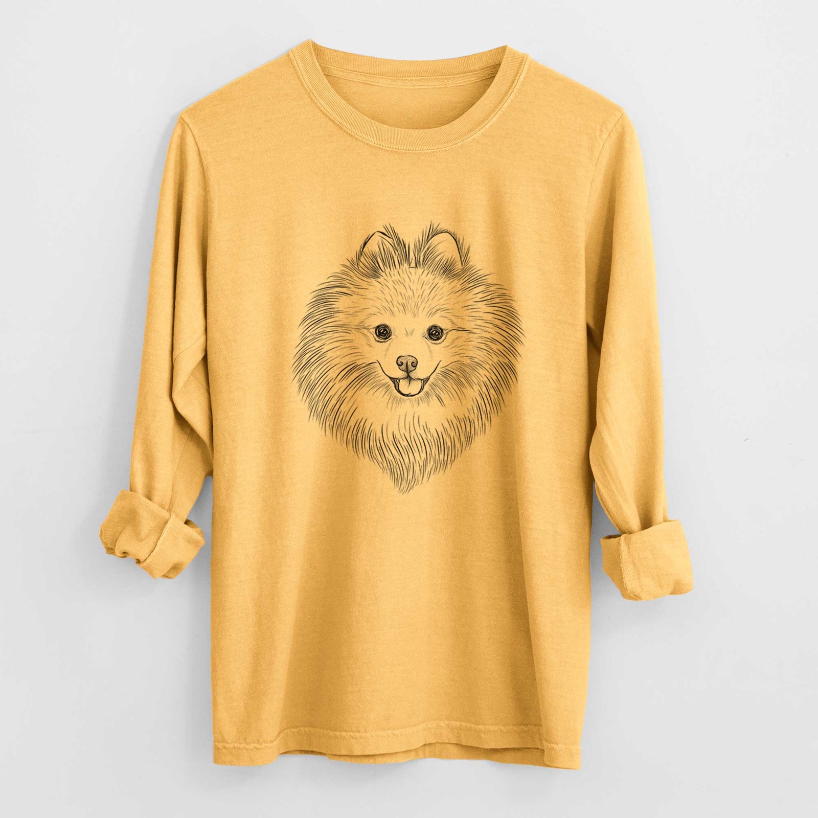 Bare GiGi the Pomeranian - Heavyweight 100% Cotton Long Sleeve
