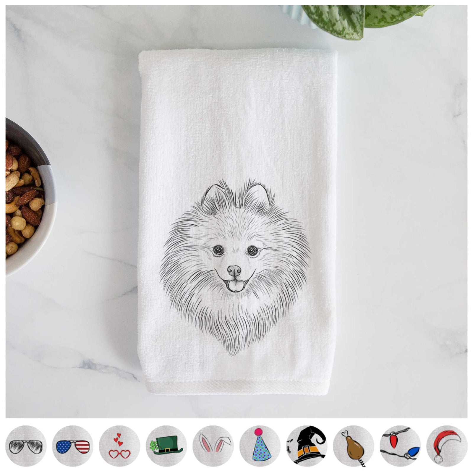 GiGi the Pomeranian Decorative Hand Towel