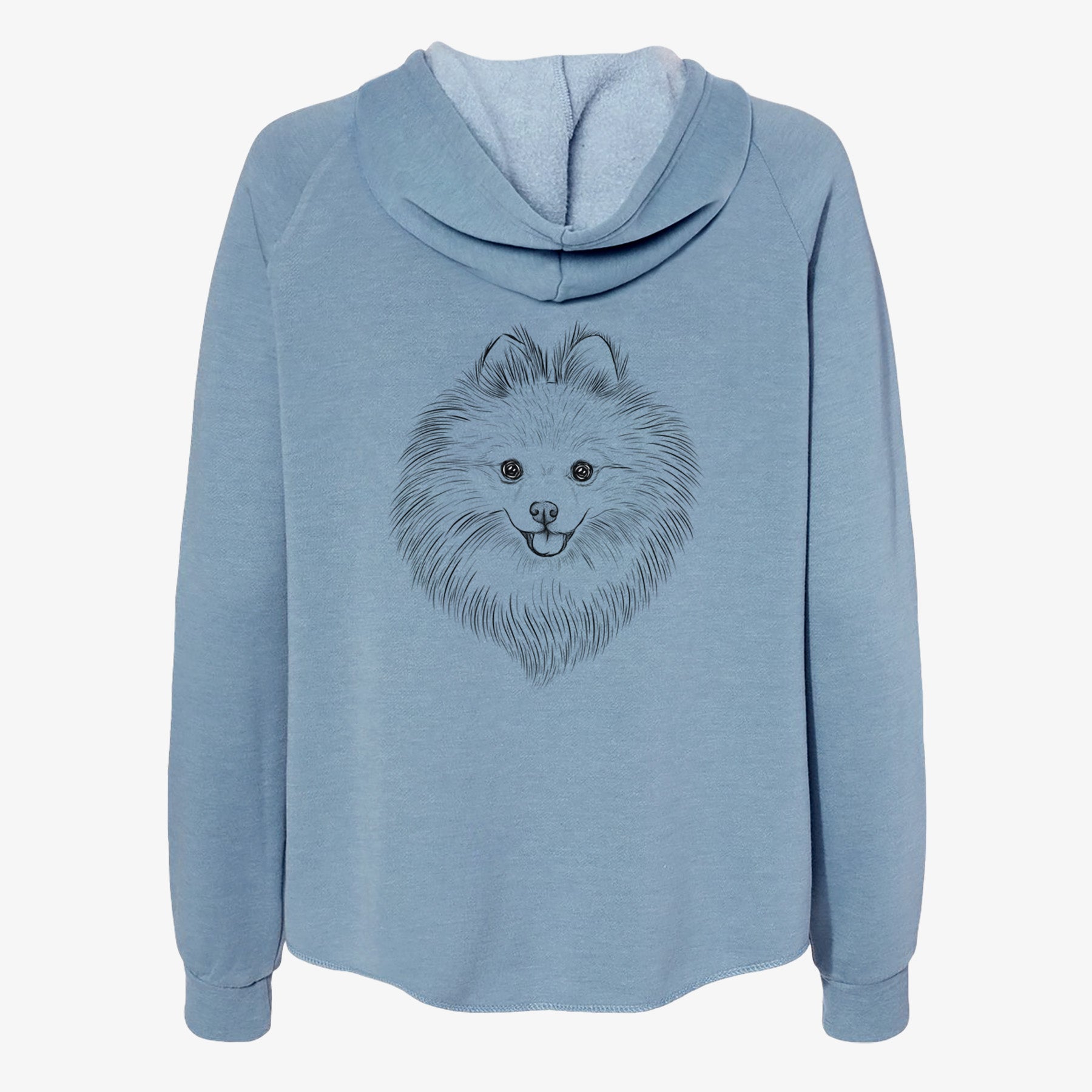 GiGi the Pomeranian - Women's Cali Wave Zip-Up Sweatshirt