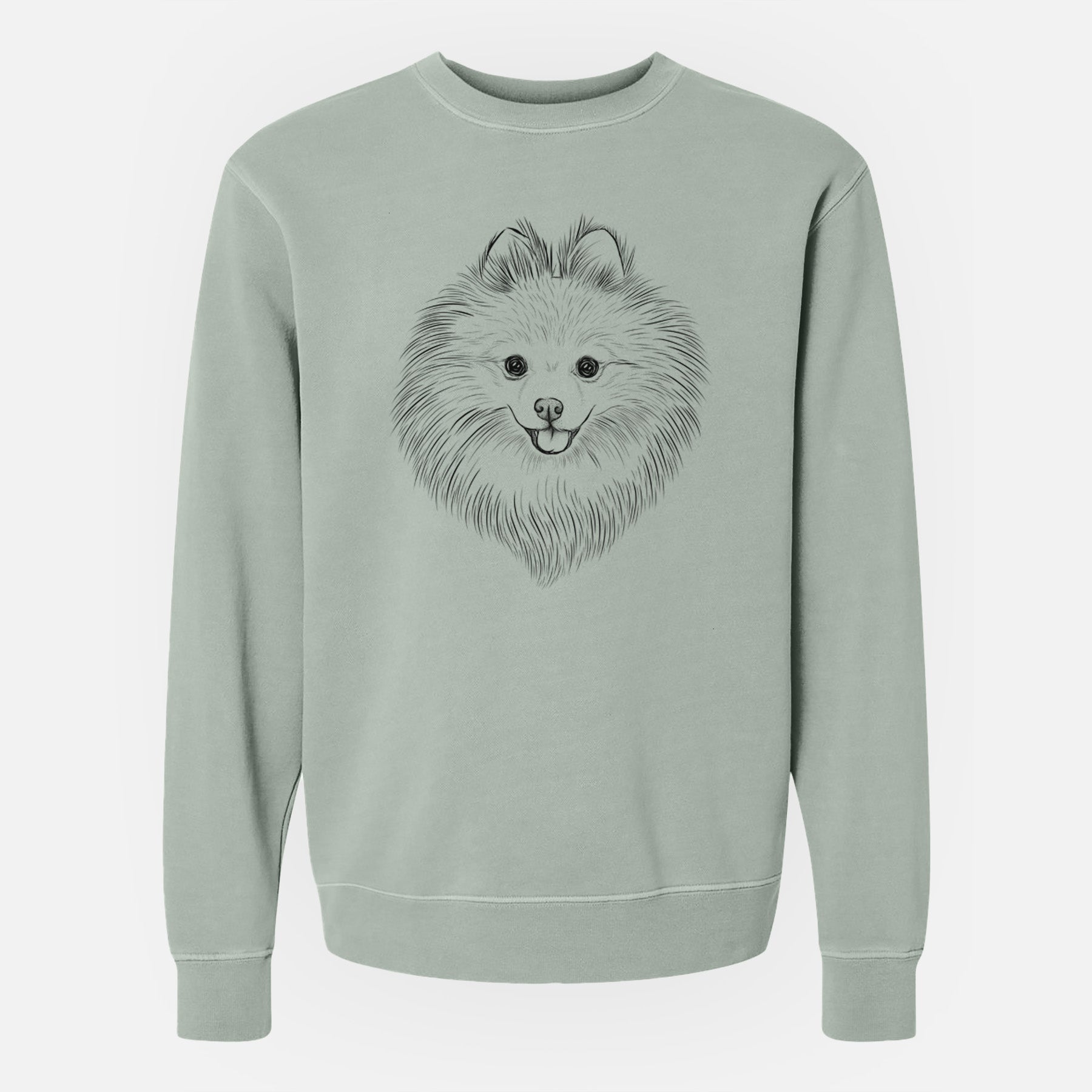 Bare GiGi the Pomeranian - Unisex Pigment Dyed Crew Sweatshirt