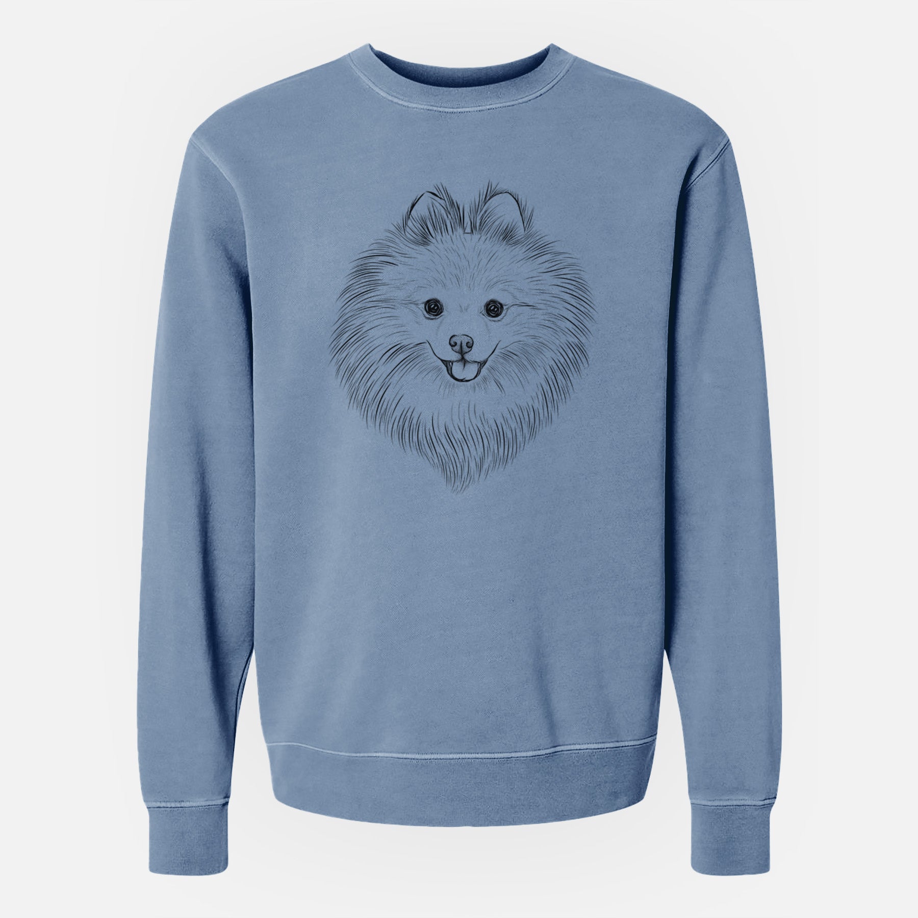 Bare GiGi the Pomeranian - Unisex Pigment Dyed Crew Sweatshirt