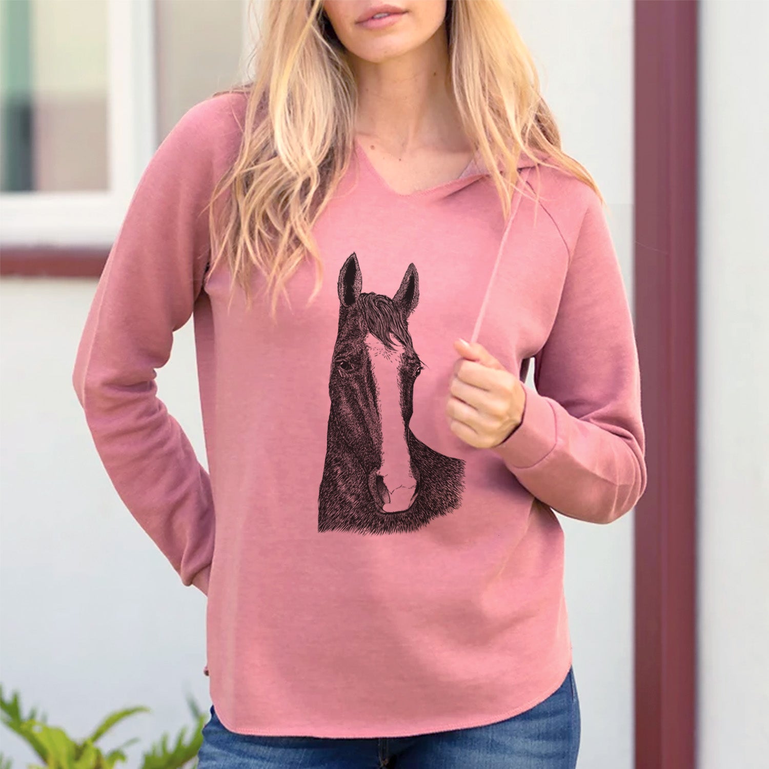 Bare Gibson the Tennessee Walking Horse - Cali Wave Hooded Sweatshirt