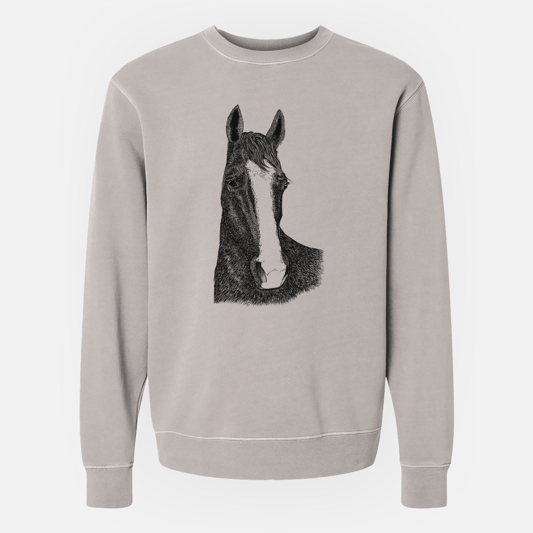 Bare Gibson the Tennessee Walking Horse - Unisex Pigment Dyed Crew Sweatshirt