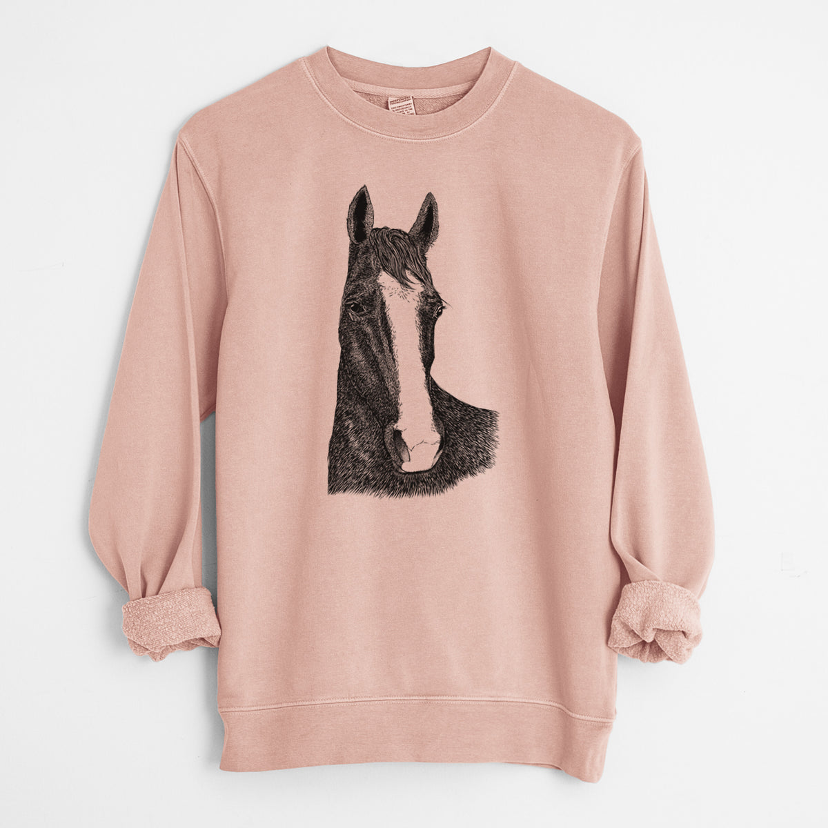 Bare Gibson the Tennessee Walking Horse - Unisex Pigment Dyed Crew Sweatshirt
